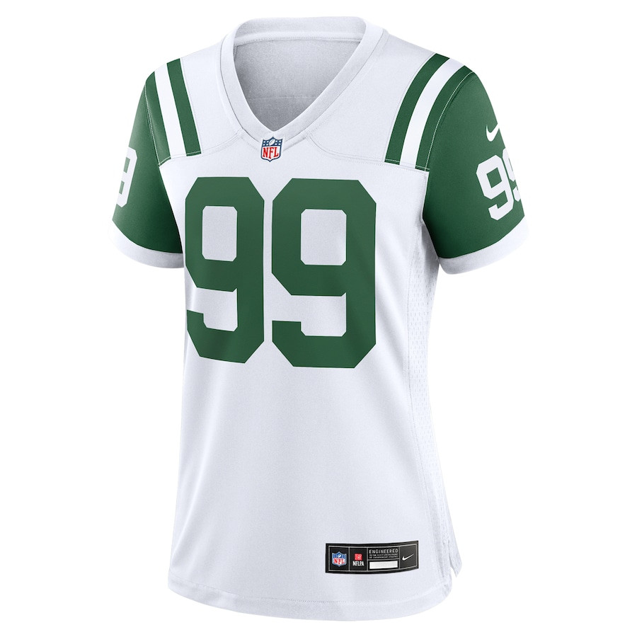 Mark Gastineau 99 New York Jets Classic Alternate Retired Player Game White NFL Jersey Women's