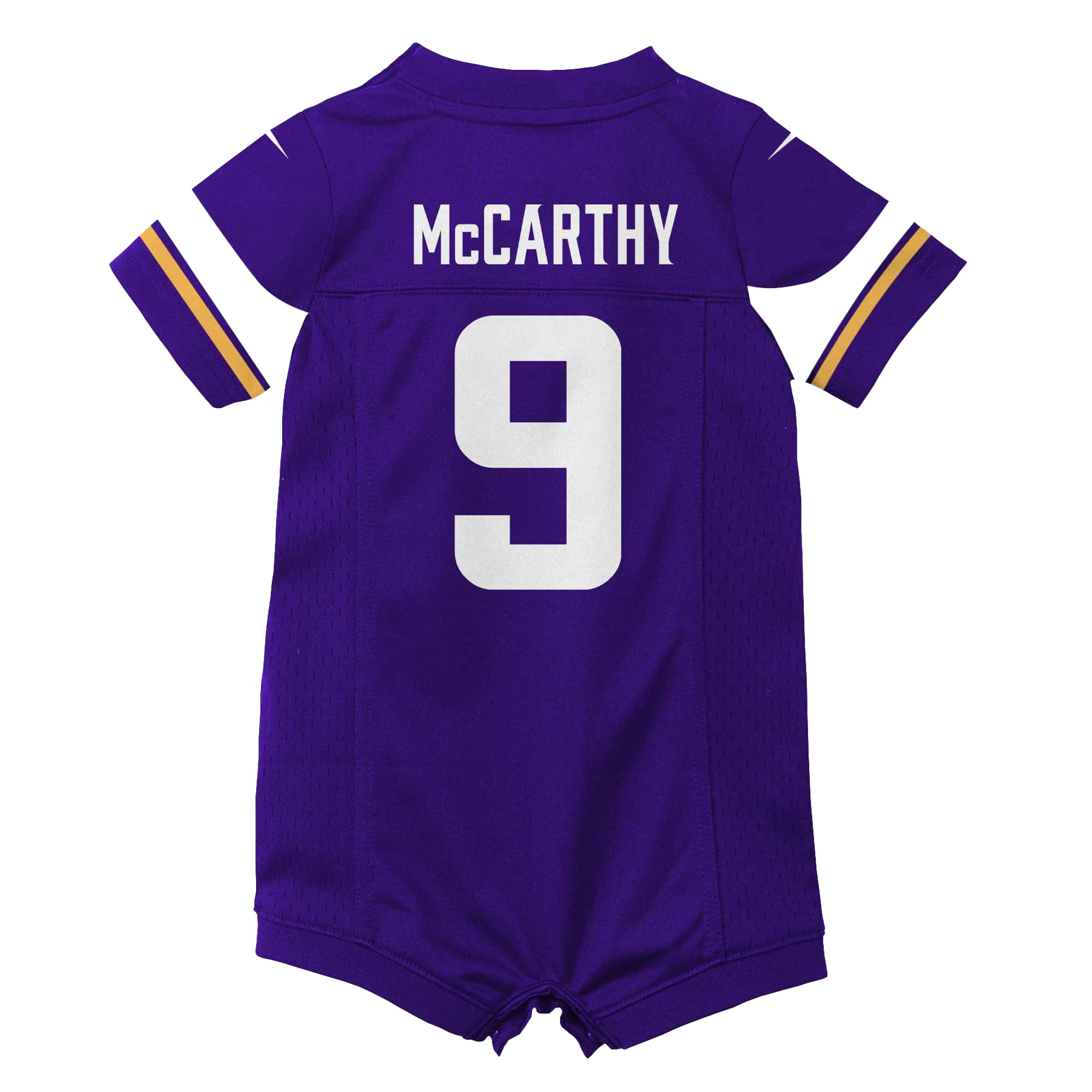 Newborn Infant Minnesota Vikings J.J. McCarthy Purple Romper Game NFL Jersey Men's