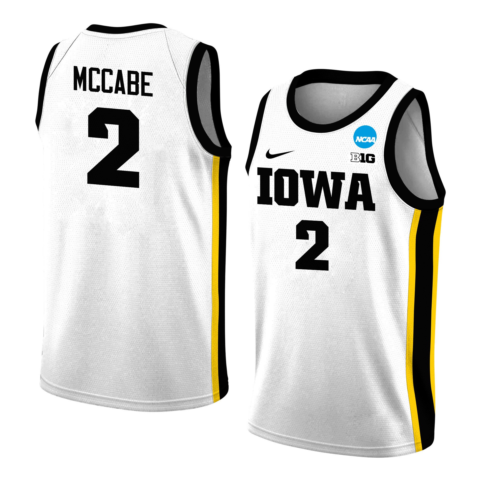 Taylor McCabe 2 Iowa Hawkeyes 2024 White Unisex NCAA Jersey Unisex