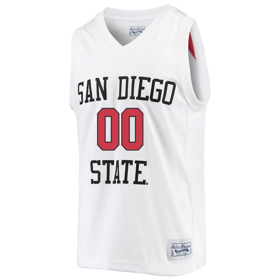Custom 00 San Diego State Aztecs 2023- Me White NCAA Jersey Men's