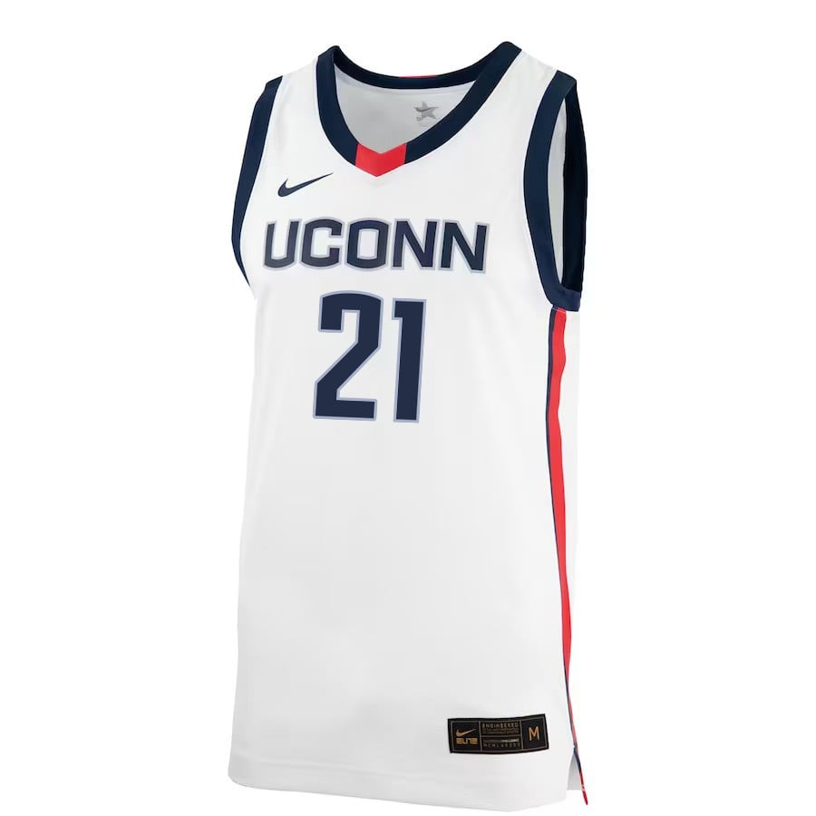 Adama Sanogo 21 UConn Huskies Me White NCAA Jersey Men's