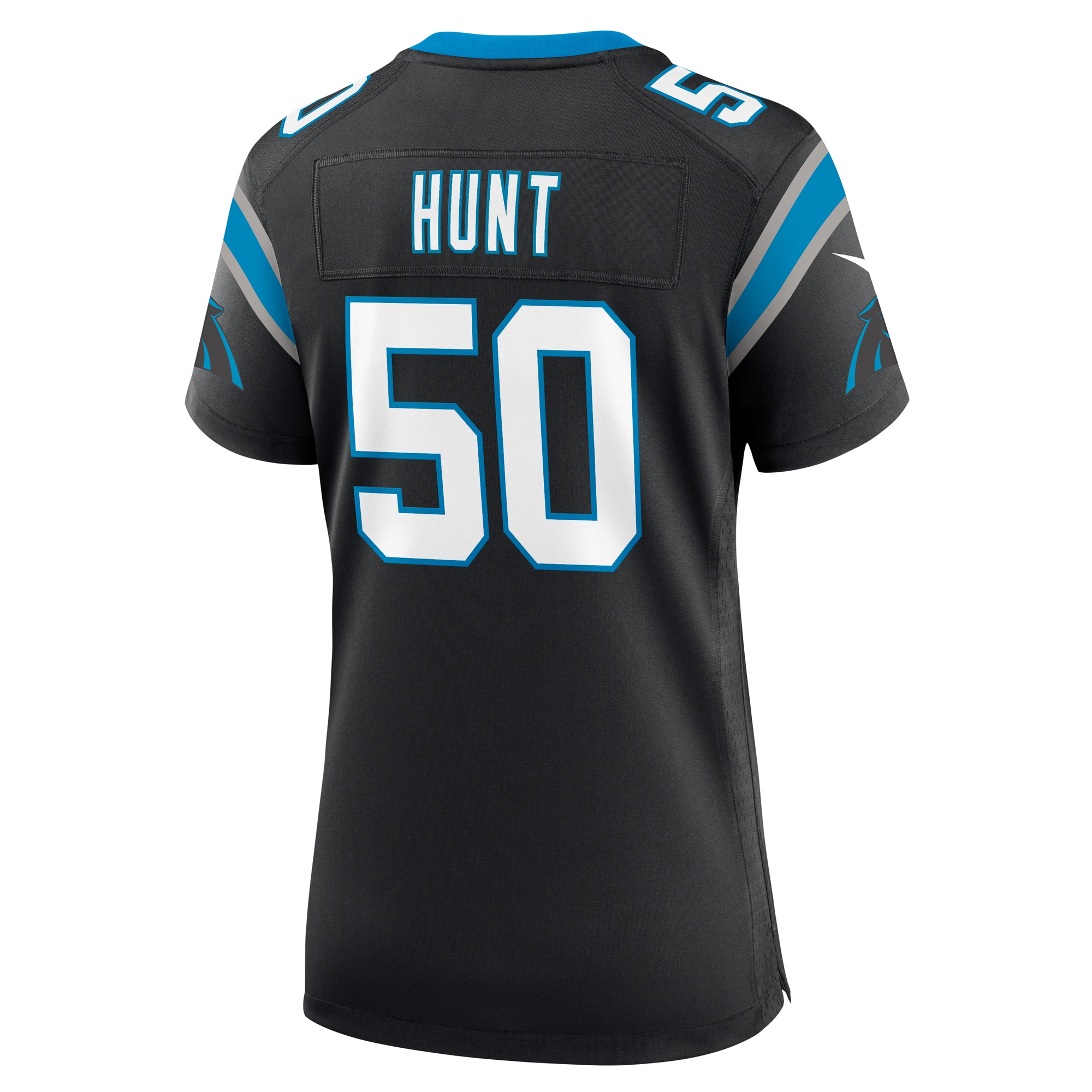 Carolina Panthers Robert Hunt Black Game NFL Jersey Women's