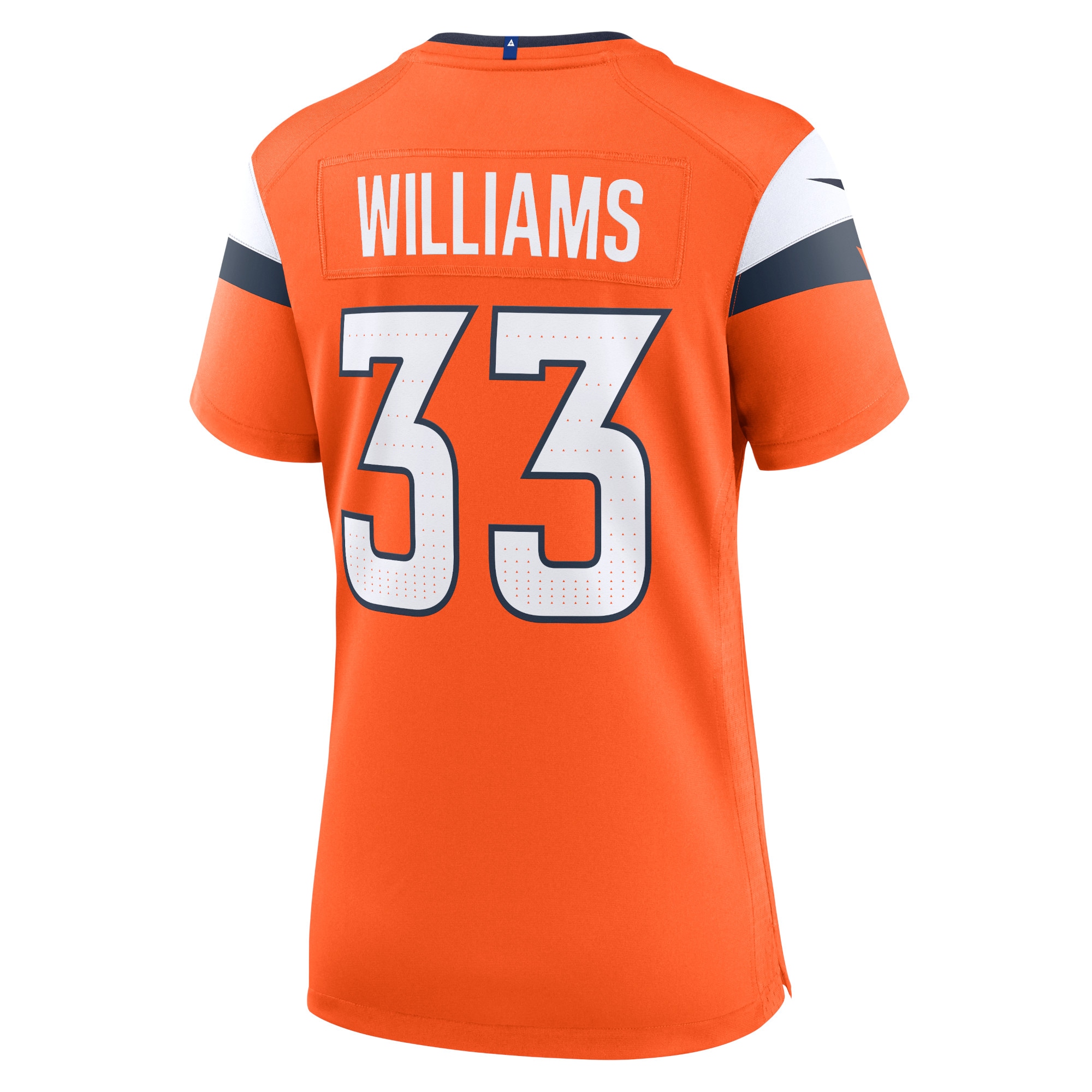 Denver Broncos Javonte Williams Orange Mile High Collection Game NFL Jersey Women's