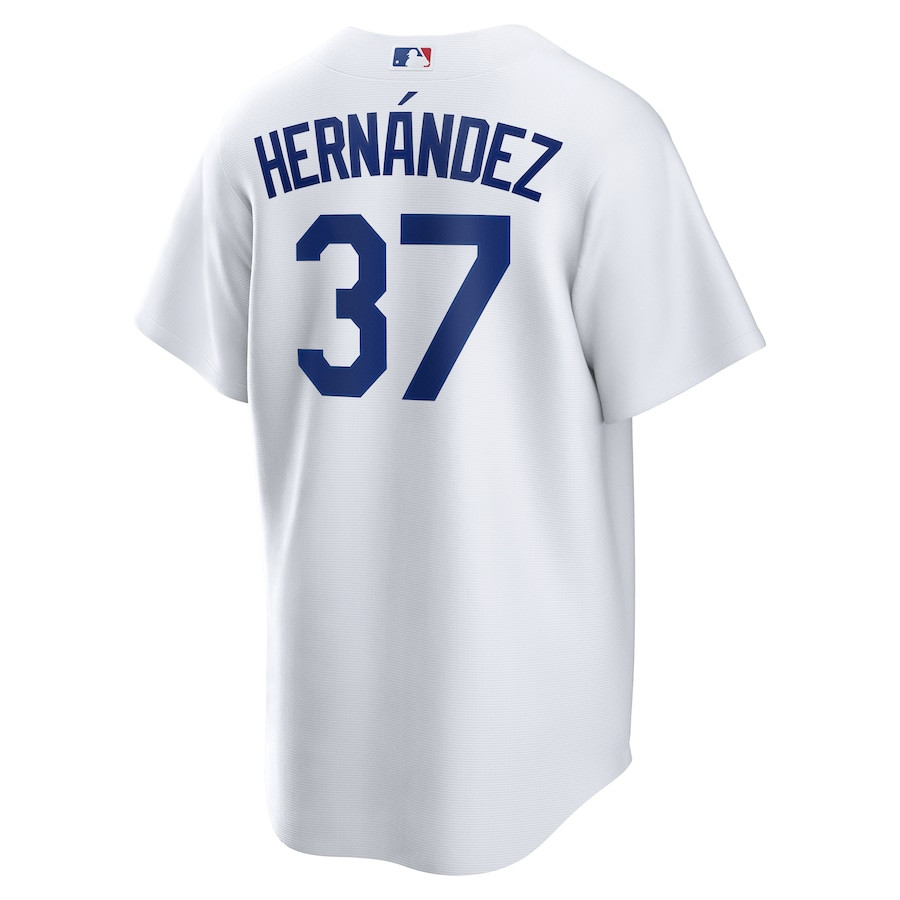 Teoscar Hernandez 37 Los Angeles Dodgers Home White MLB Jersey Men's