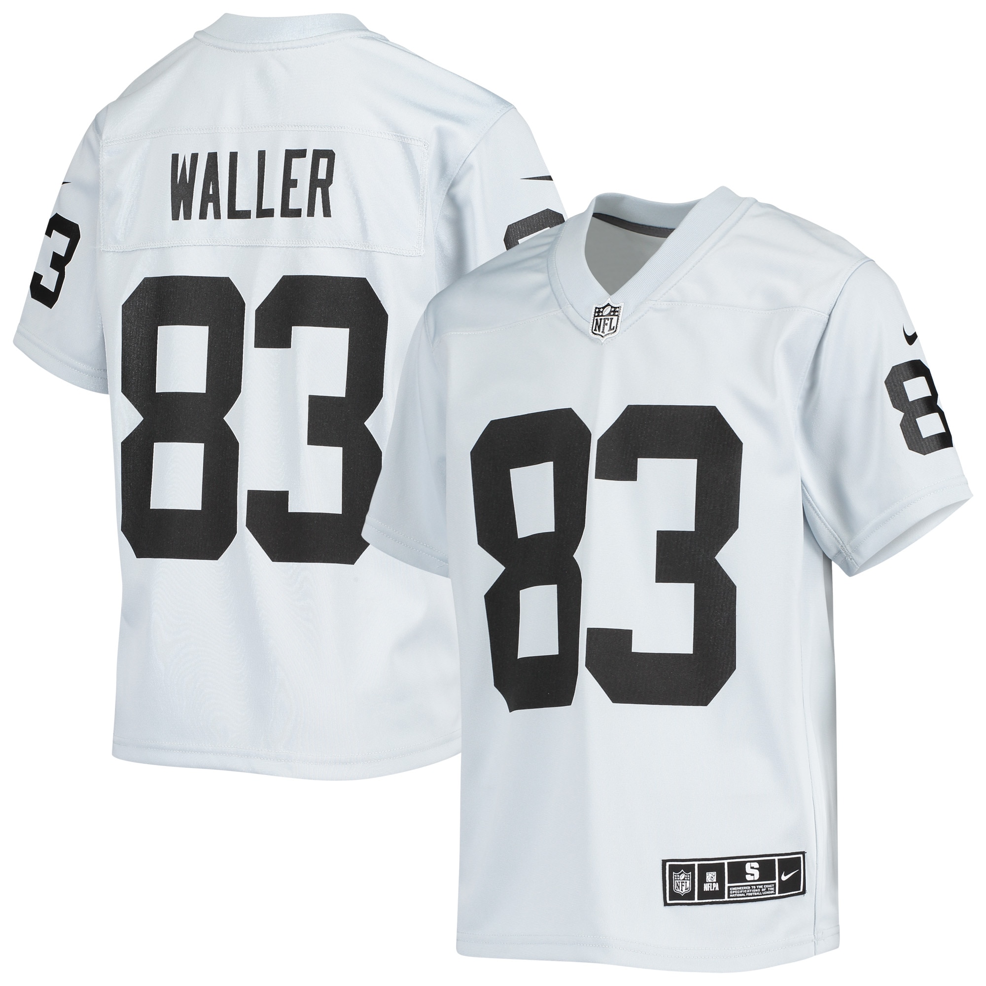 Las Vegas Raiders Darren Waller Silver Inverted Team Game NFL Jersey Youth