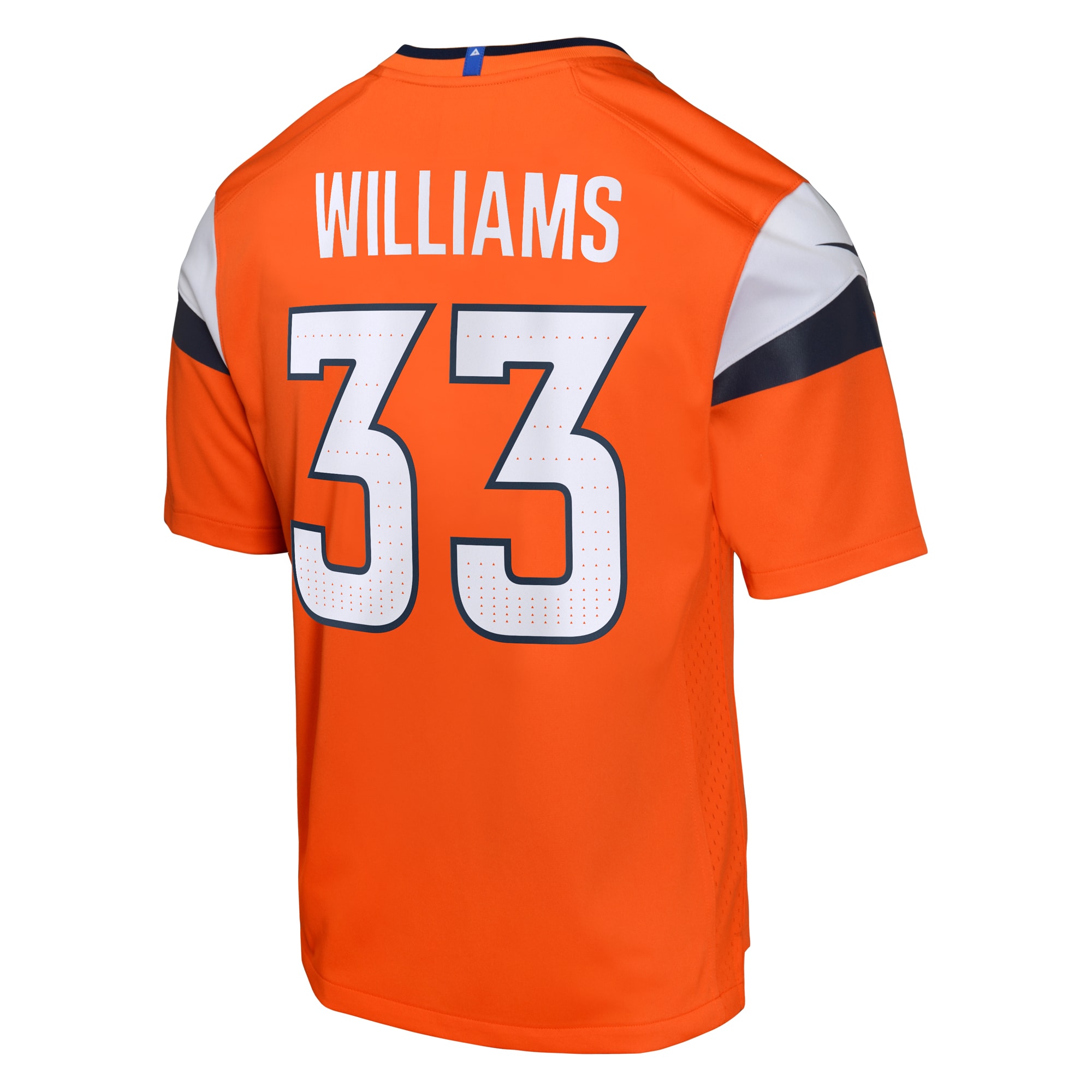 Denver Broncos Javonte Williams Orange Mile High Collection Game NFL Jersey Youth