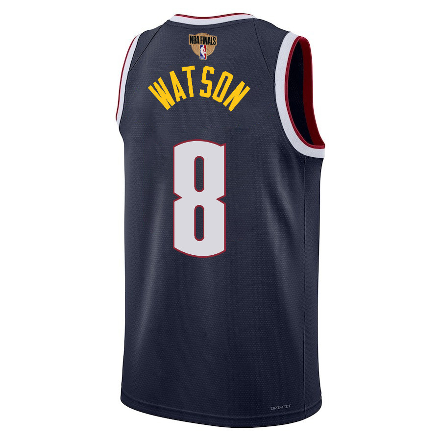 Peyton Watson 8 Denver Nuggets Final Champions 2023 Swingma Black NBA Jersey Youth