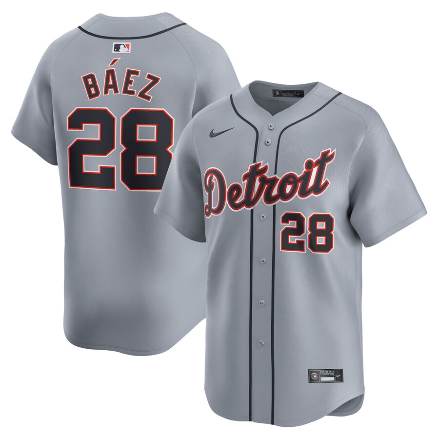 Javier Baez Detroit Tigers Road Limited Player Jersey Gray