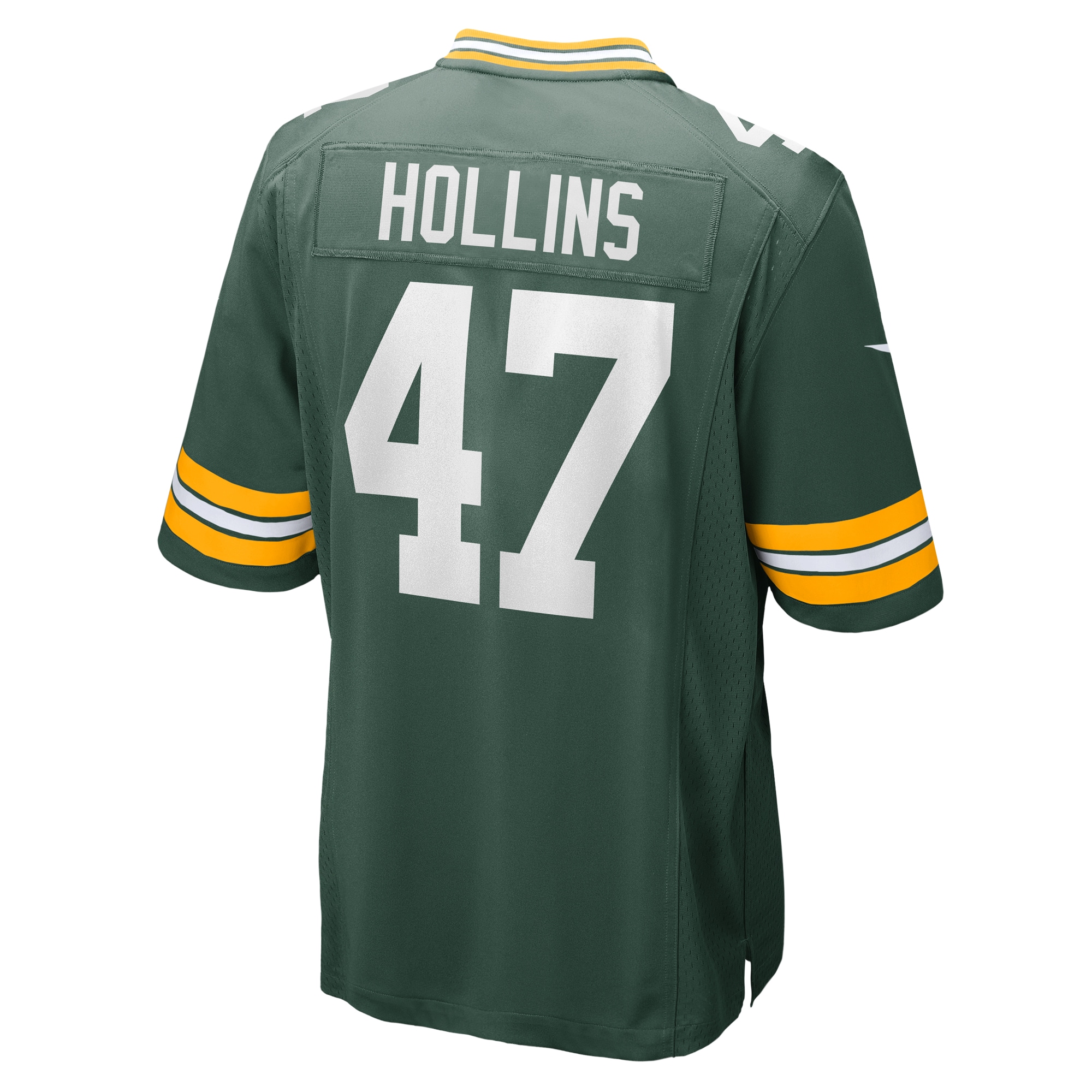 Green Bay Packers Justin Hollins Green Home Game Player NFL Jersey Men's