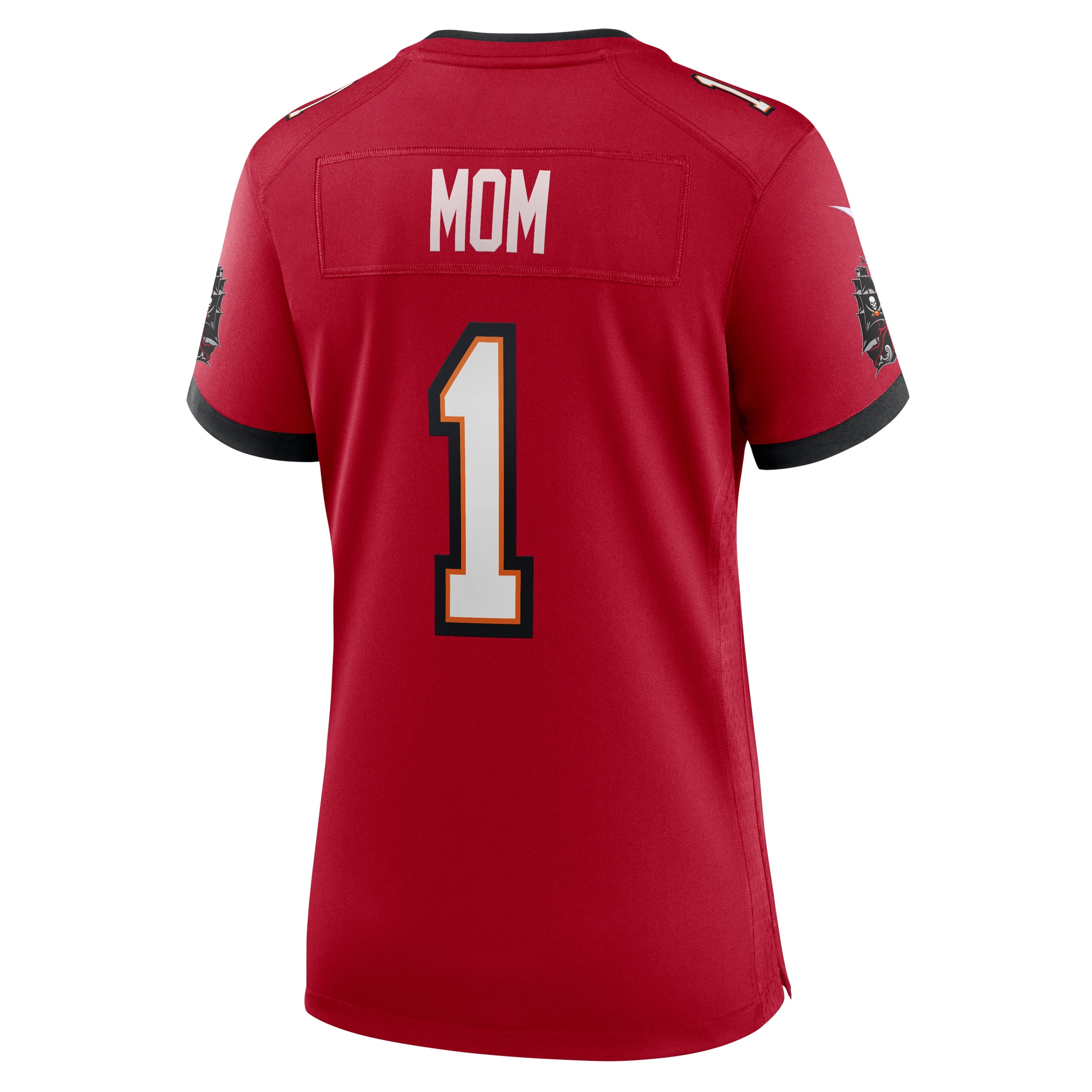 Tampa Bay Buccaneers Number 1 Mom Red Game NFL Jersey Women's