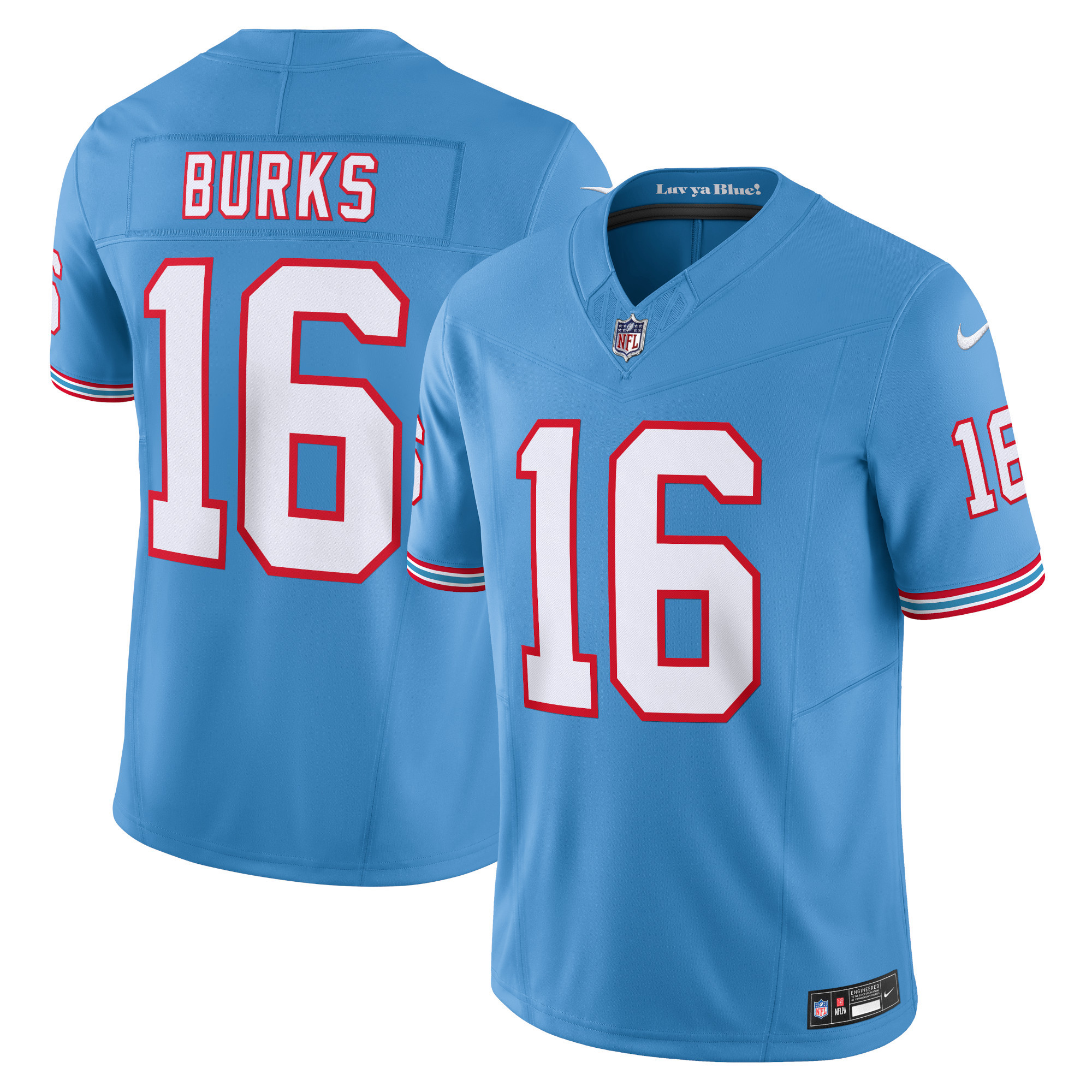 Tennessee Titans Treylon Burks Light Blue Vapor F.U.S.E. Limited NFL Jersey Men's