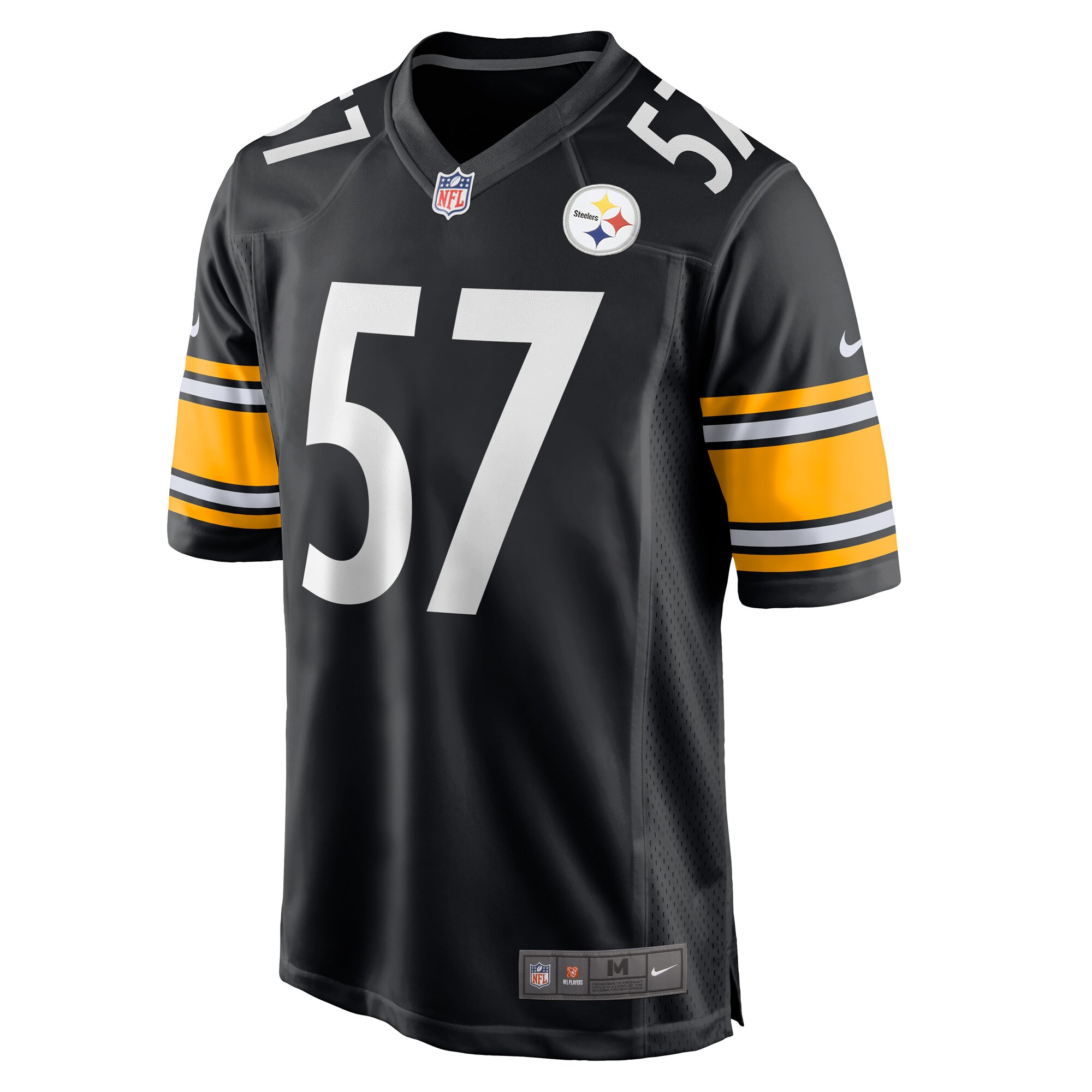 Pittsburgh Steelers Montravius Adams Black Game Player NFL Jersey Men's