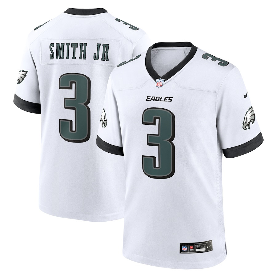 Nolan Smith 3 Philadelphia Eagles Game White NFL Jersey Men's