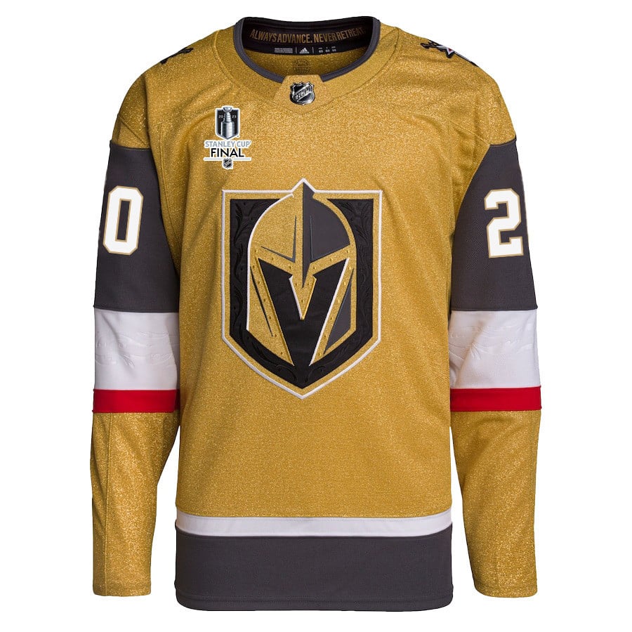Chandler Stephenson 20 Vegas Golden Knights Stanley Cup 2023 Final Patch Home Breakaway Gold NHL Jersey Men's