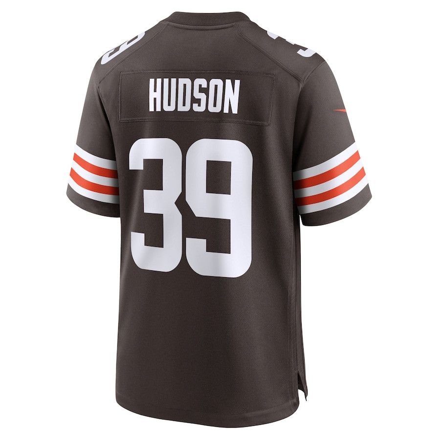 Khaleke Hudson 39 Cleveland Browns Team Game Brown NFL Jersey Men's