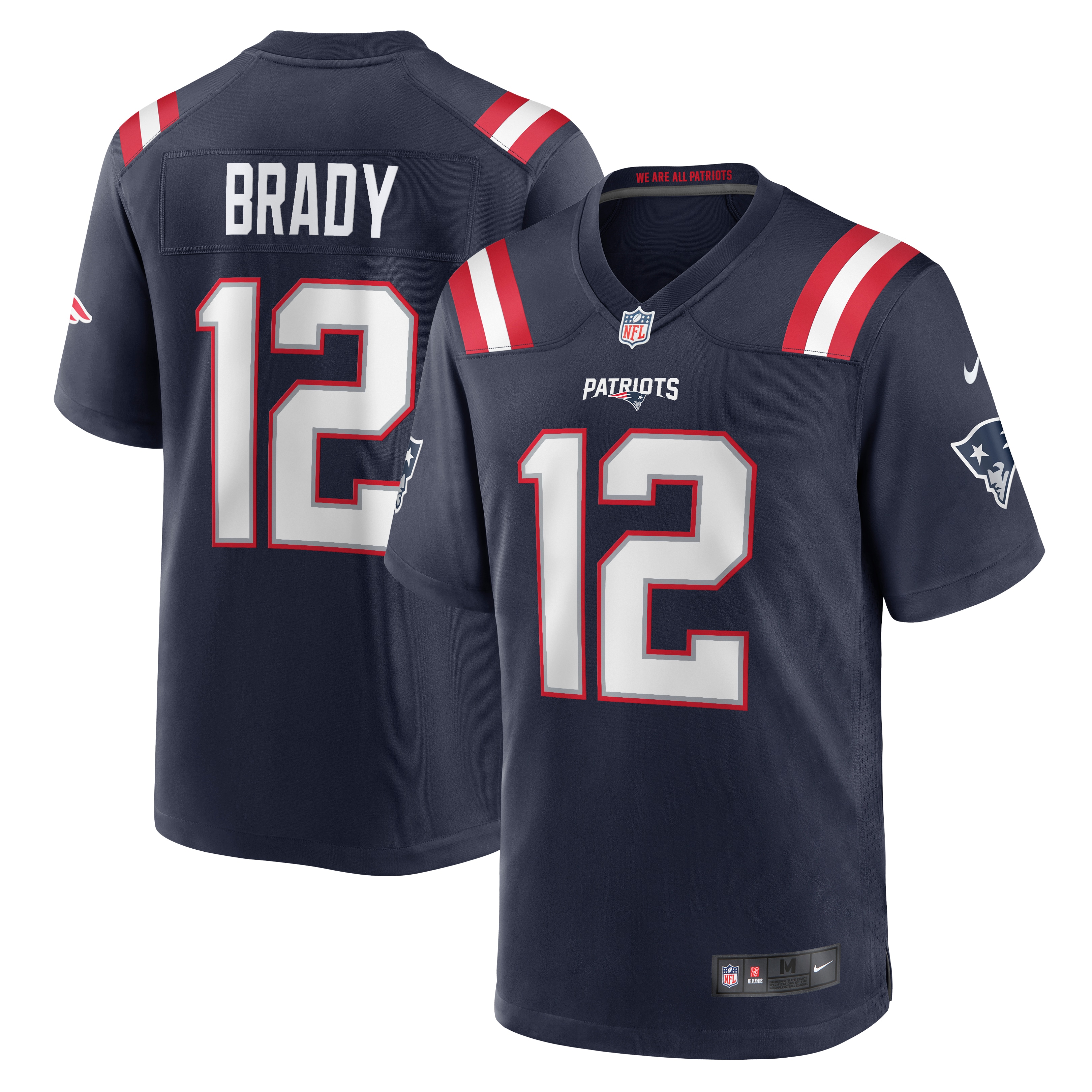 New England Patriots Navy Game Retired Player NFL Jersey Men's