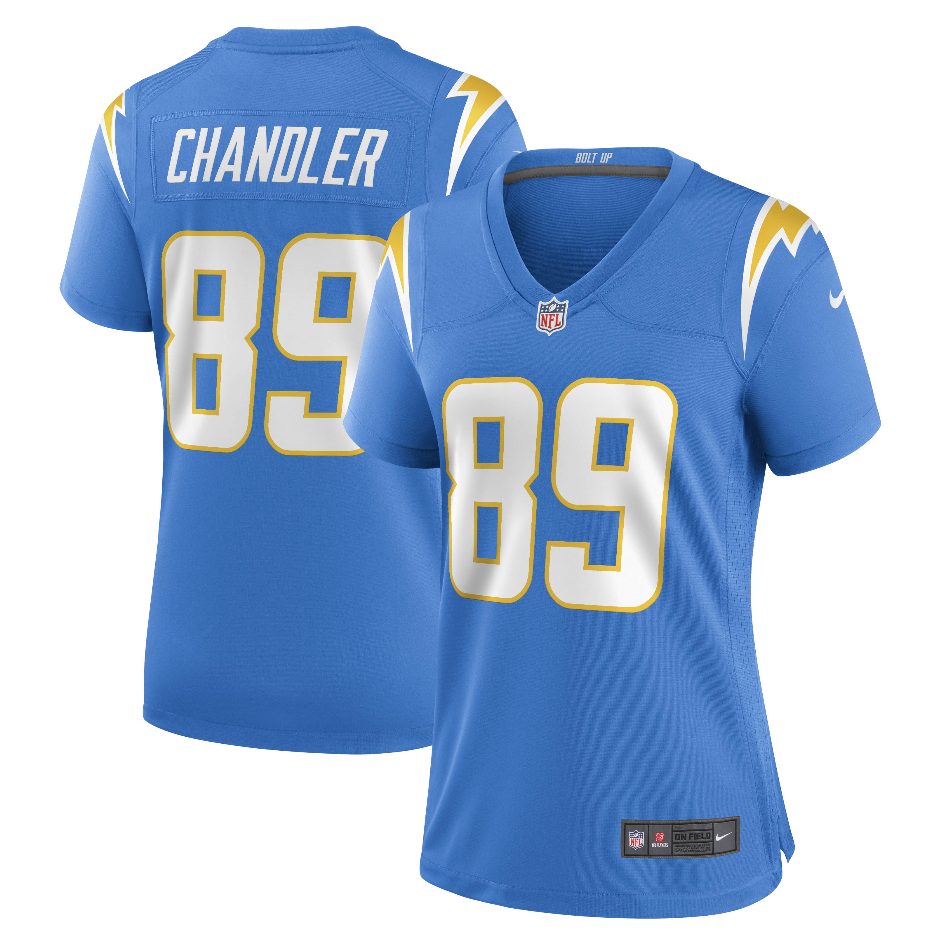 Los Angeles Chargers Wes Chandler Powder Blue Retired Player NFL Jersey Women's