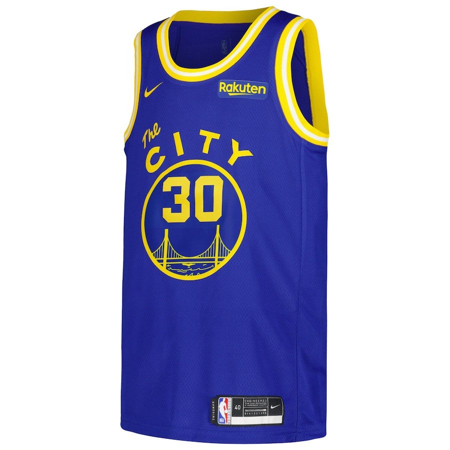 Stephen Curry 30 Golden State Warriors Swingman Classic Edition Royal NBA Jersey Men's