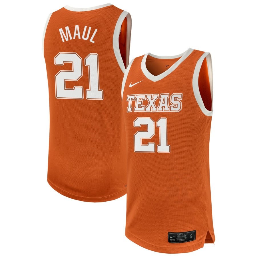 Gisella Maul 21 Texas Longhorn Unisex NIL Texas Orange NCAA Jersey Unisex