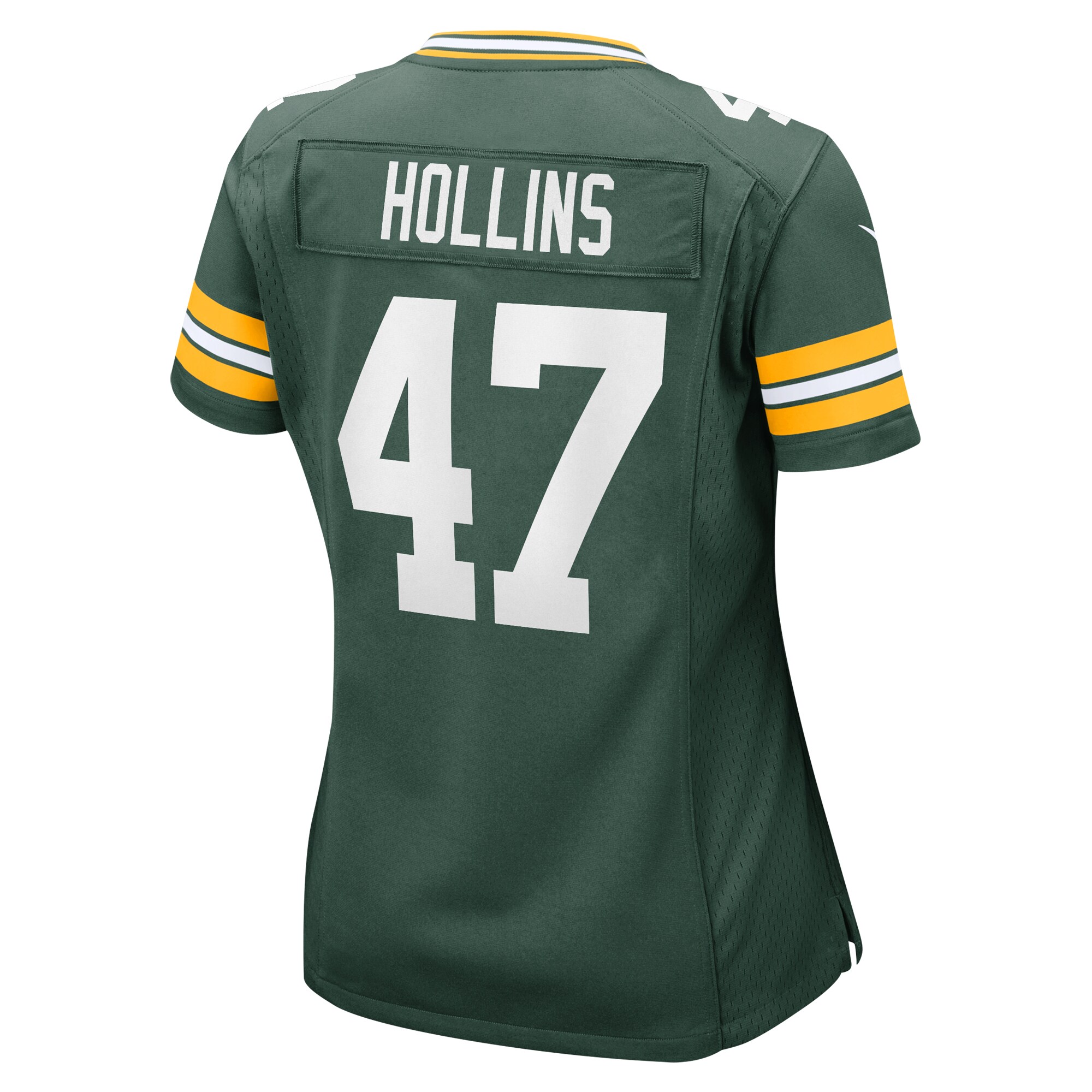 Green Bay Packers Justin Hollins Green Home Game Player NFL Jersey Women's