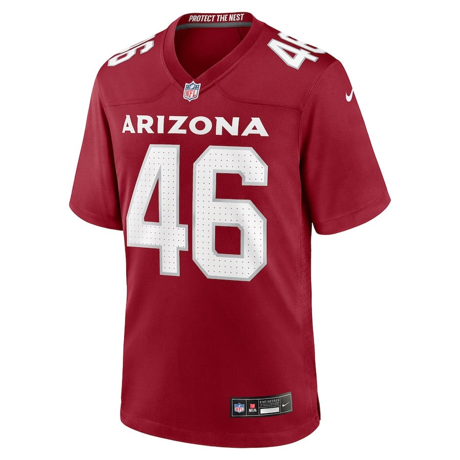 Aaron Brewer 46 Arizona Cardinals Team Game Cardinal NFL Jersey Men's