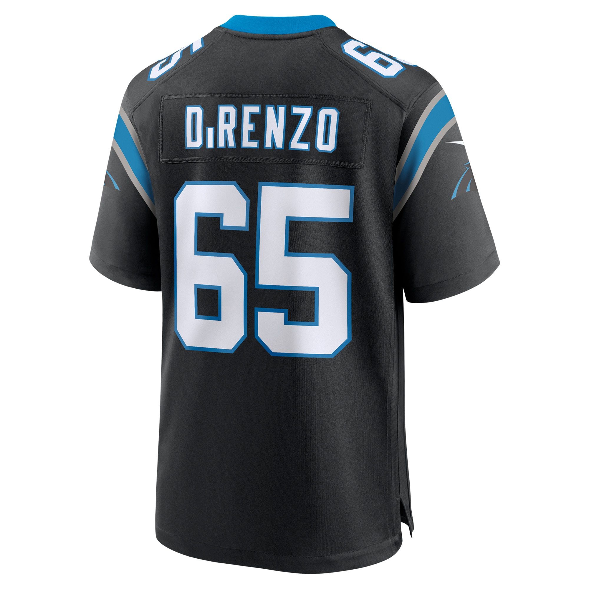 Carolina Panthers J.D. DiRenzo Black Game NFL Jersey Men's