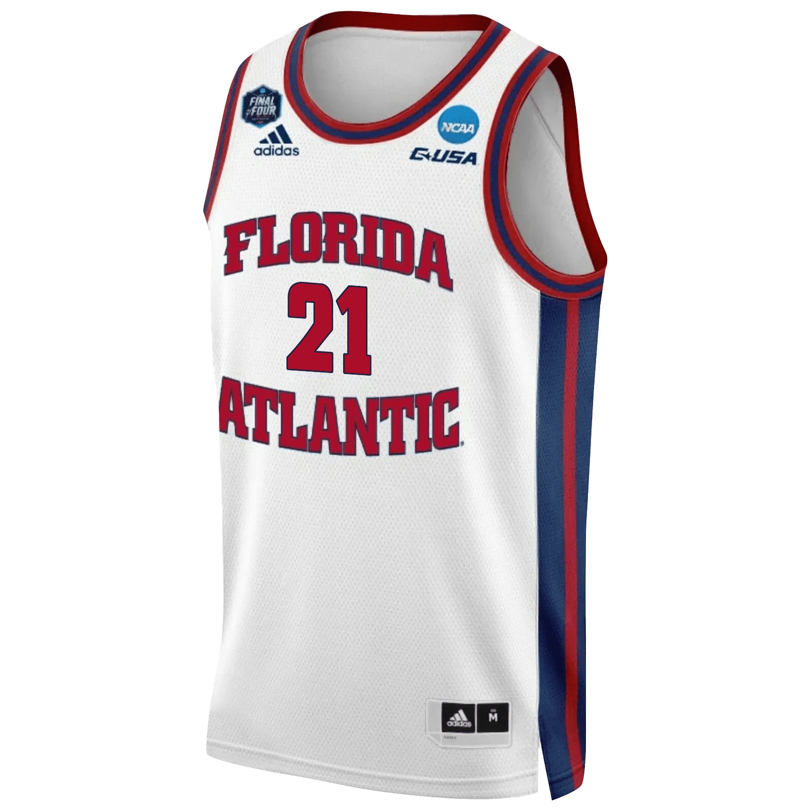 Alejandro Ralat 21 FAU Owls 2023 Final Four White NCAA Jersey Men's