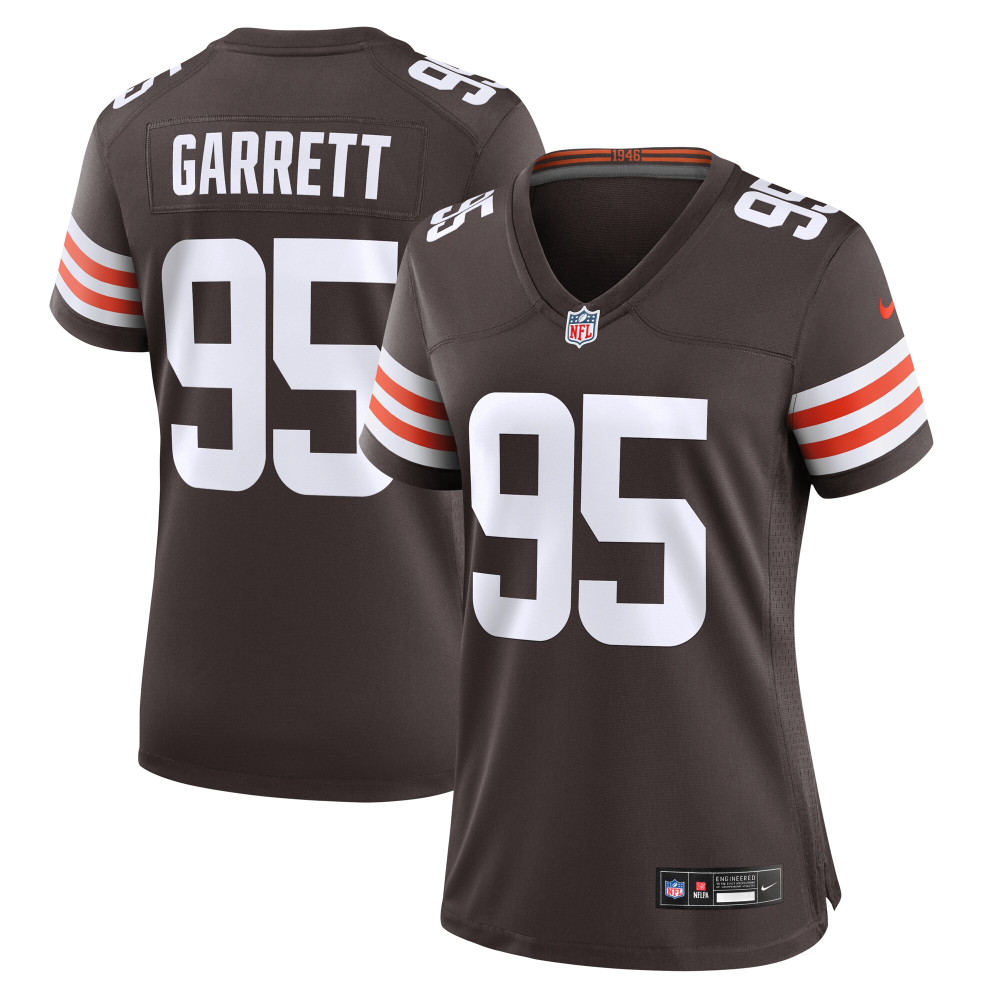 Cleveland Browns Myles Garrett Brown Game NFL Jersey Women's