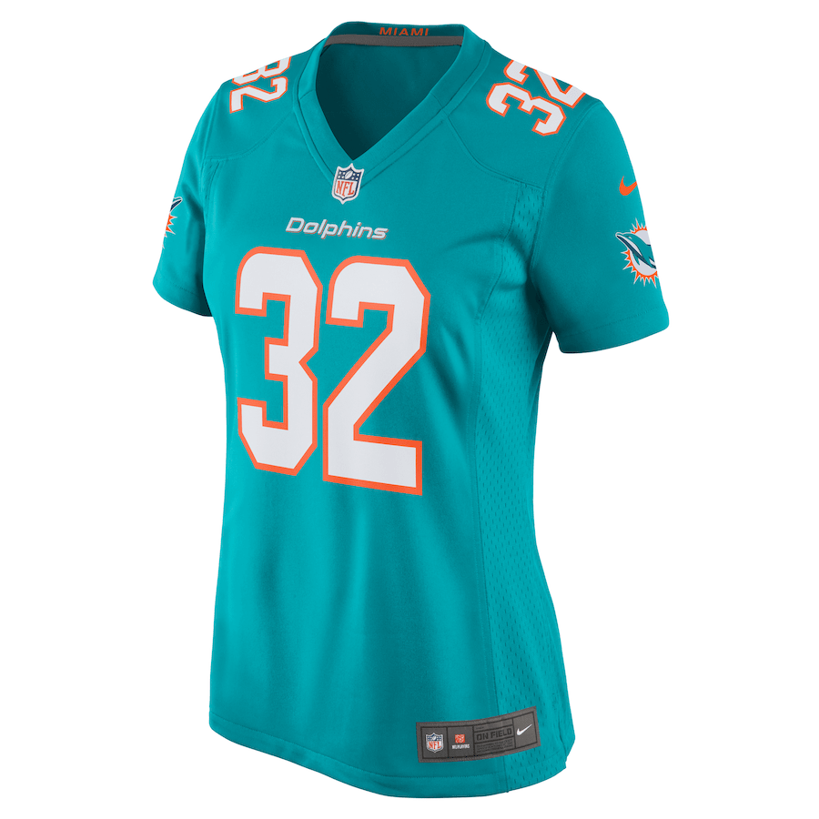 Verone McKinley III 32 Miami Dolphins Game Aqua NFL Jersey Women's