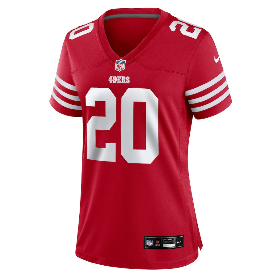 Ambry Thomas 20 San Francisco 49ers Game Scarlet NFL Jersey Women's