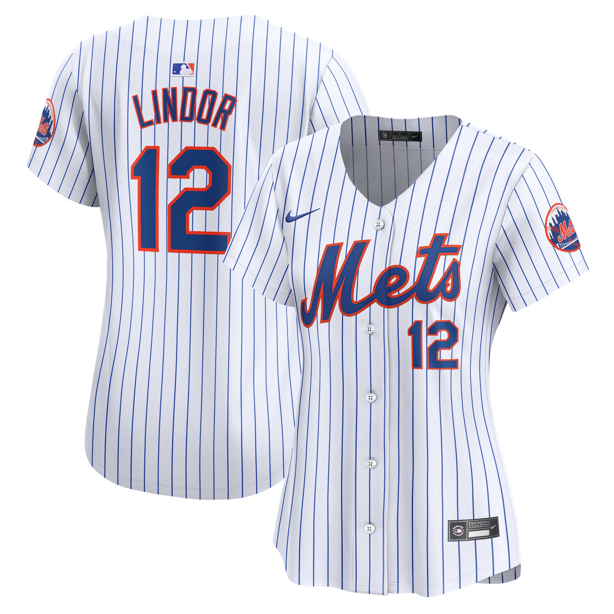 New York Mets Francisco Lindor White Home Limited Player MLB Jersey Women's