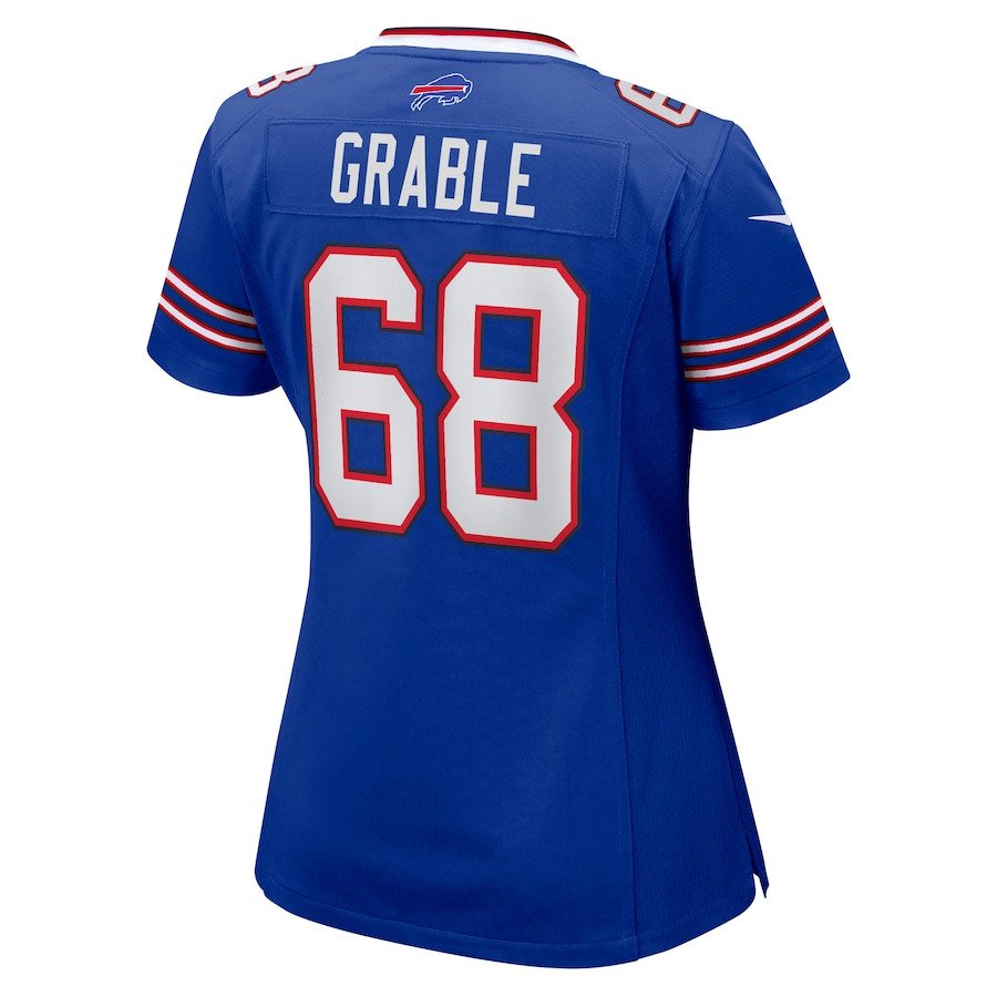Tylan Grable 68 Buffalo Bills Game Royal NFL Jersey Women's