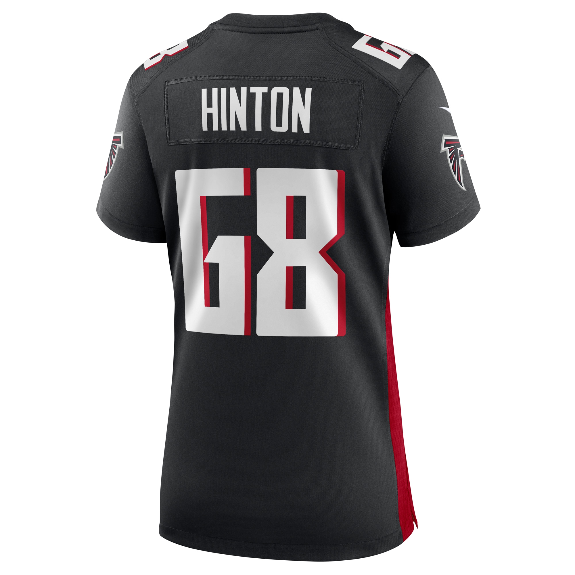 Atlanta Falcons Kyle Hinton Black Team Game NFL Jersey Women's