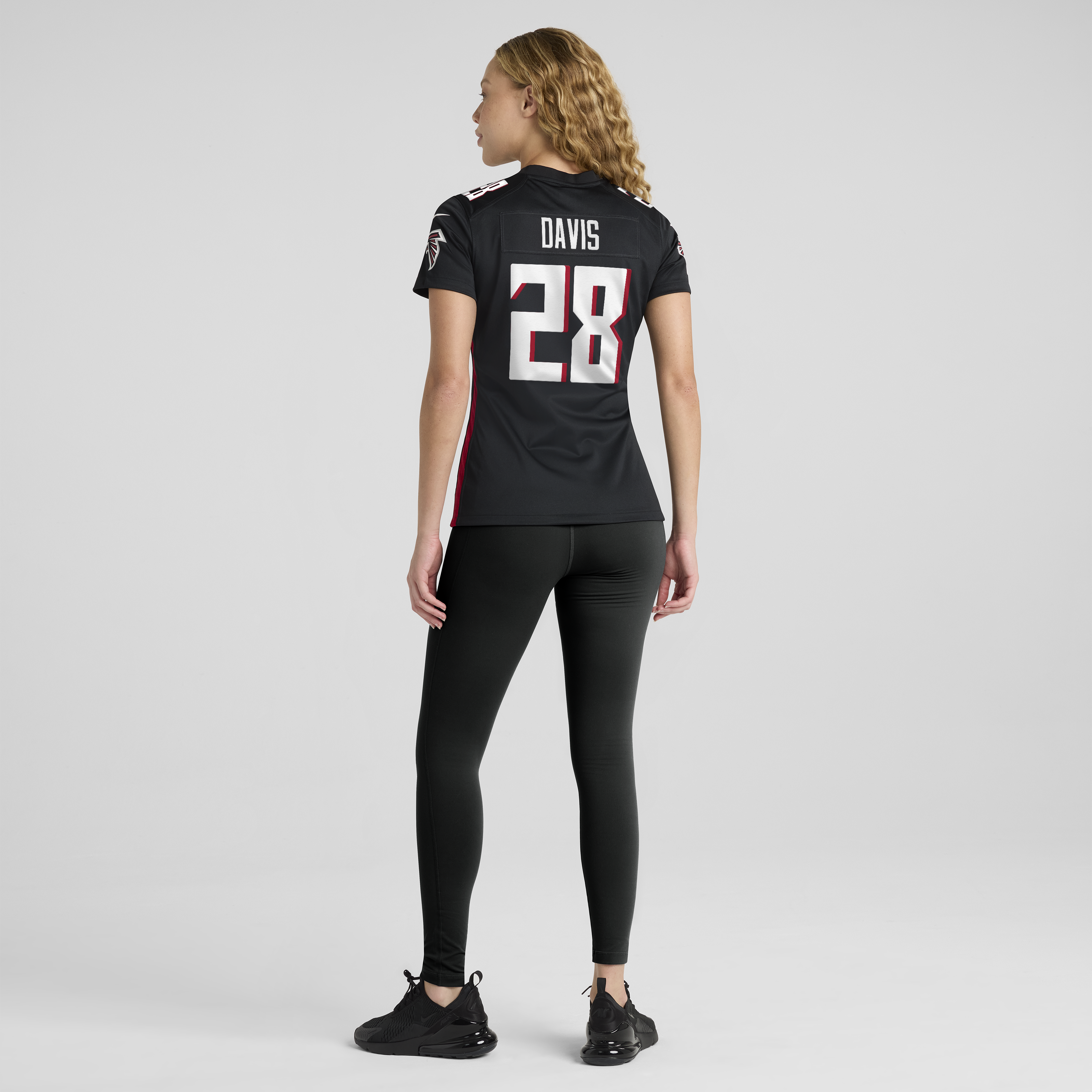 Atlanta Falcons Mike Davis Black Game Player NFL Jersey Women's
