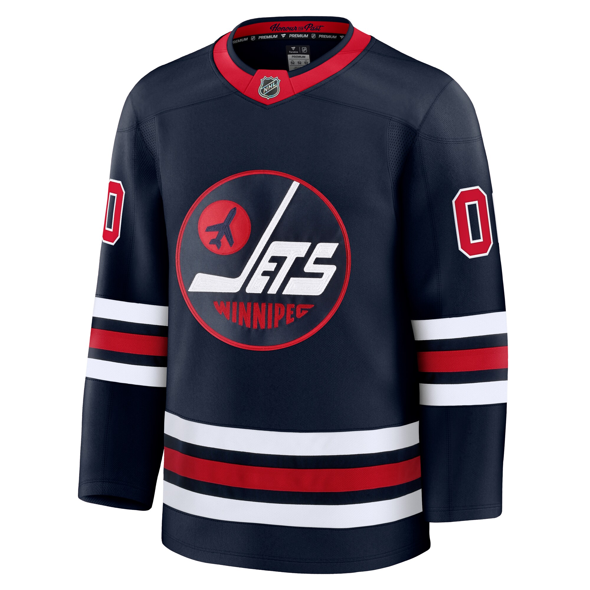 Winnipeg Jets Navy Alternate Premium Custom NHL Jersey Men's