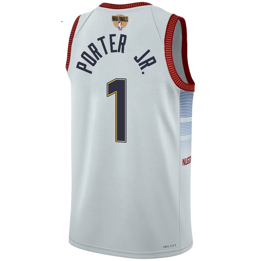 Michael Porter Jr. 50 Denver Nuggets Final Champions 2023 Swingma White NBA Jersey Youth