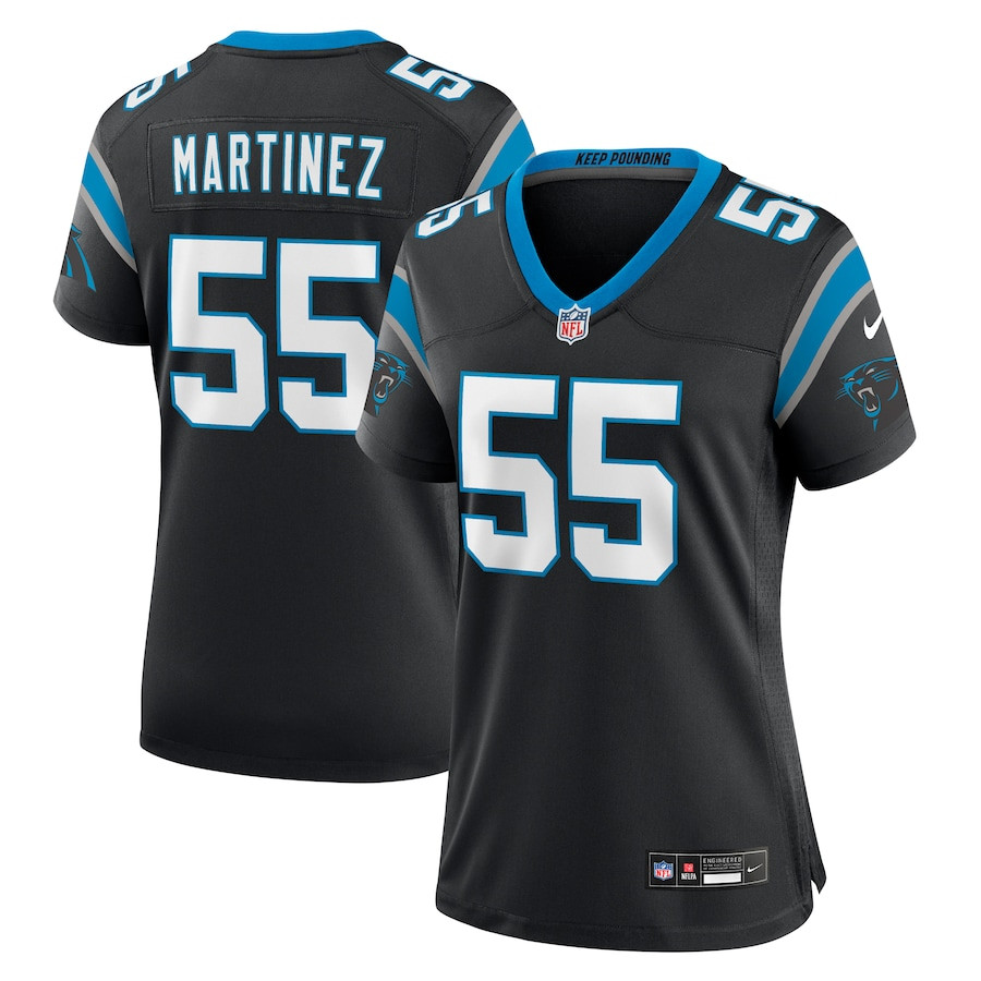 Blake Martinez 55 Carolina Panthers Team Game Black NFL Jersey Women's
