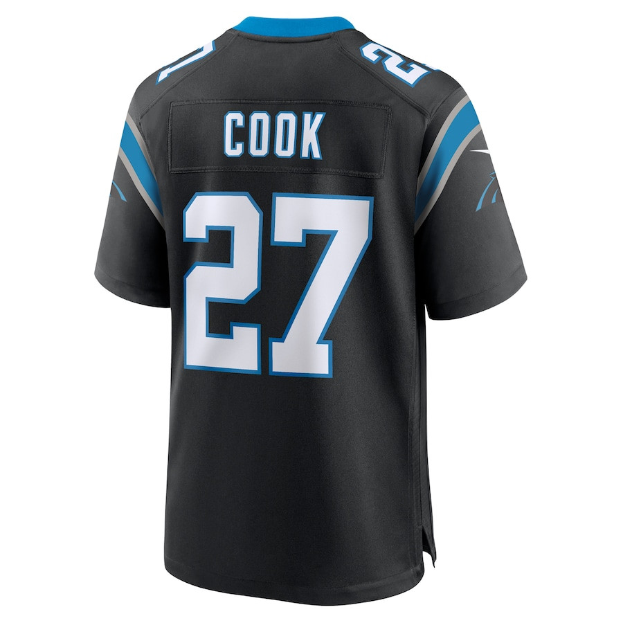 Alex Cook 27 Carolina Panthers Game Black NFL Jersey Men's