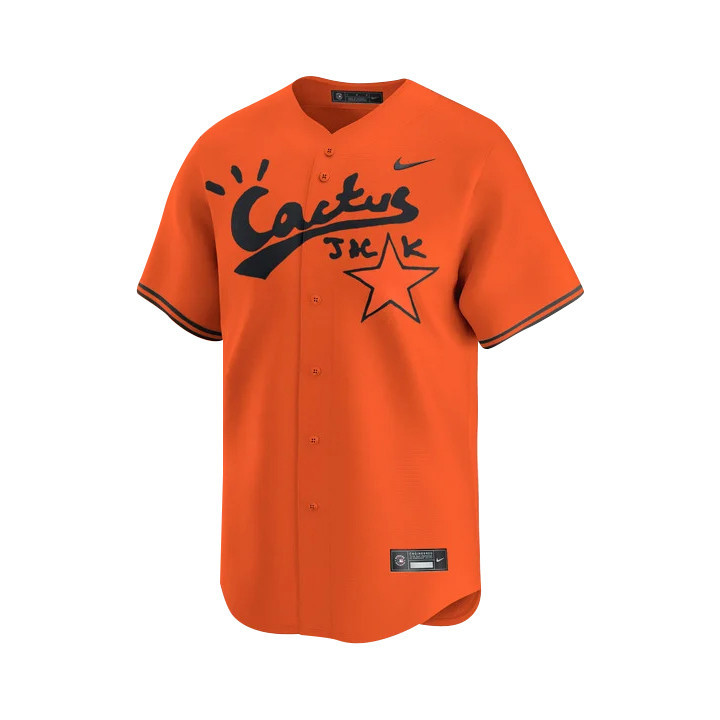 CJ Stroud 7 Houston Astros Cactus Jack Orange MLB Jersey Men's