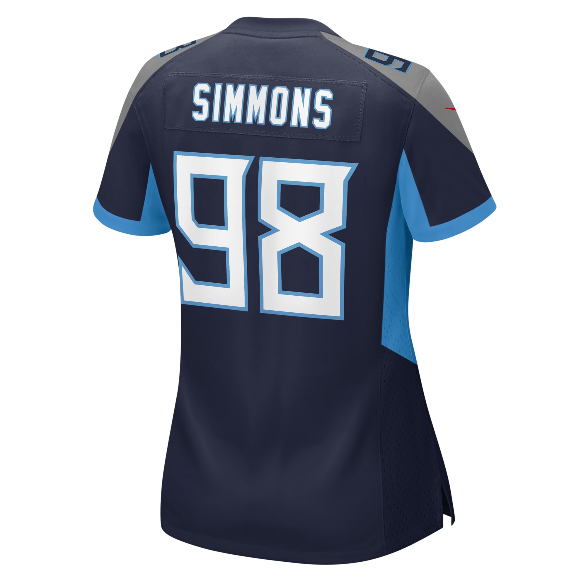 Tennessee Titans Jeffery Simmons Navy Game NFL Jersey Women's