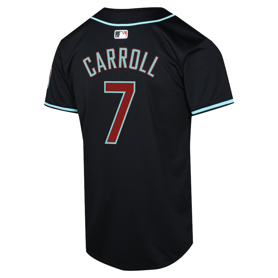 Corbin Carroll 7 Arizona Diamondbacks Alternate Limited Black MLB Jersey Youth
