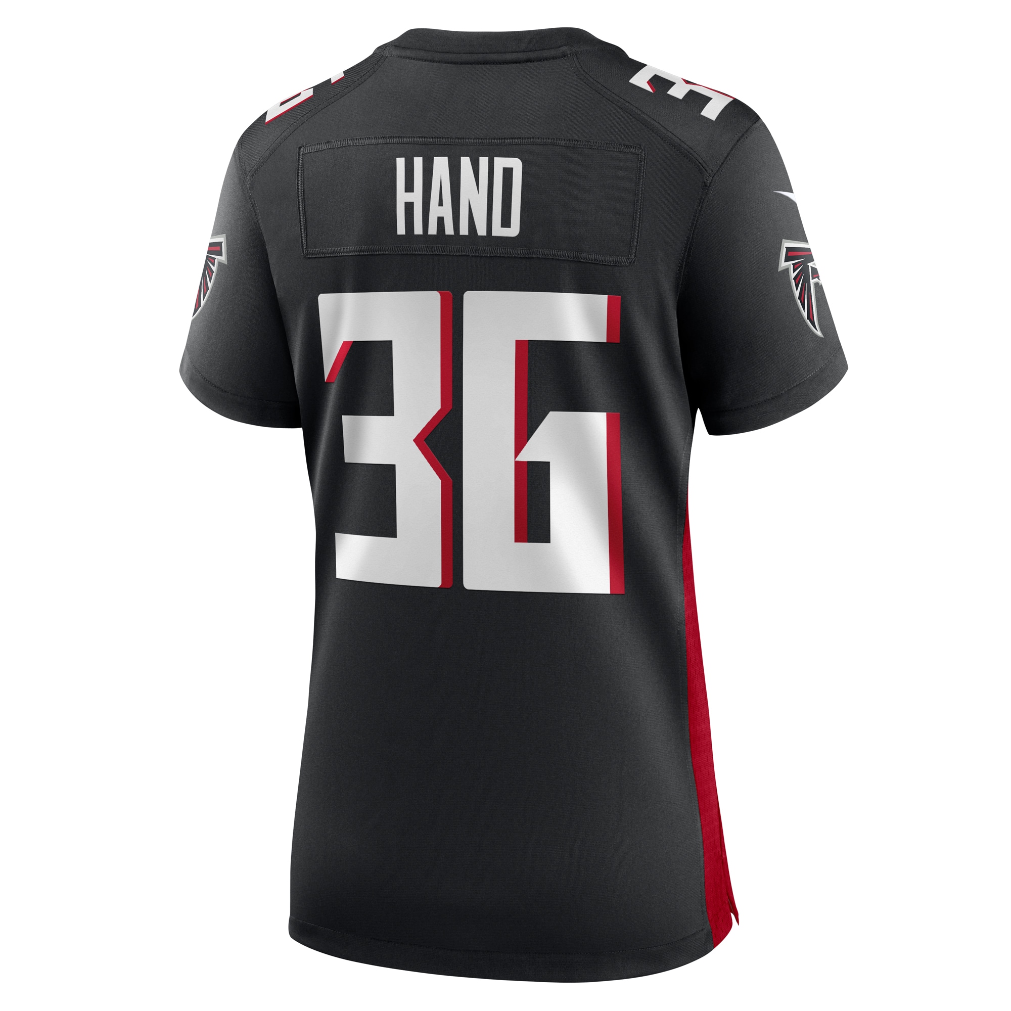 Atlanta Falcons Harrison Hand Black Game NFL Jersey Women's