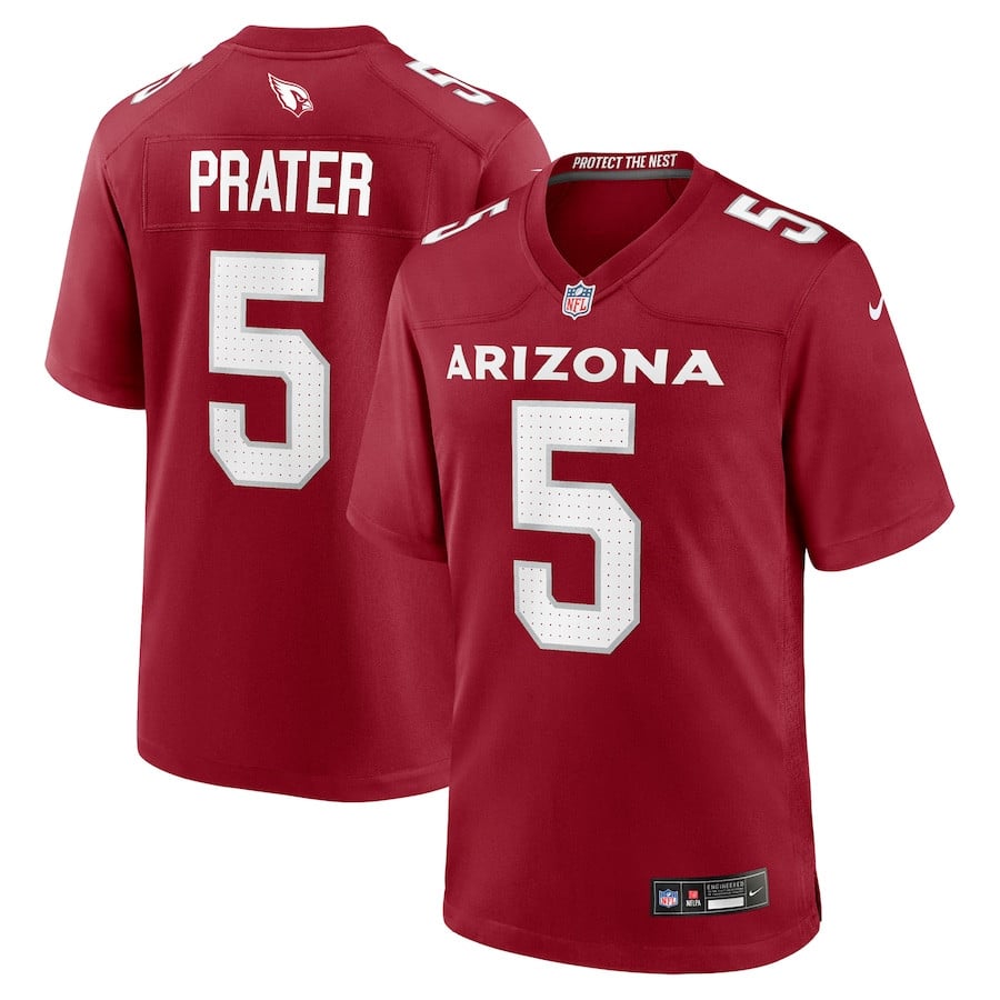 Matt Prater 5 Arizona Cardinals Team Game Cardinal NFL Jersey Men's