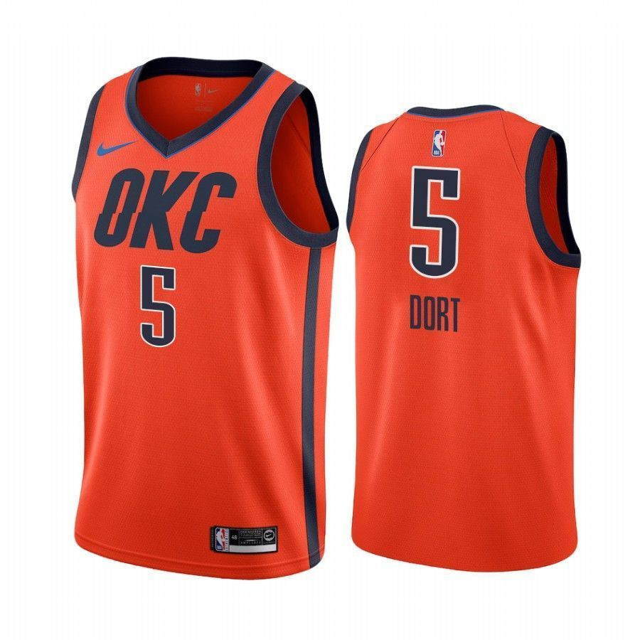 Luguentz Dort Oklahoma City Thunder Orange Earned 5 NBA Jersey Men's