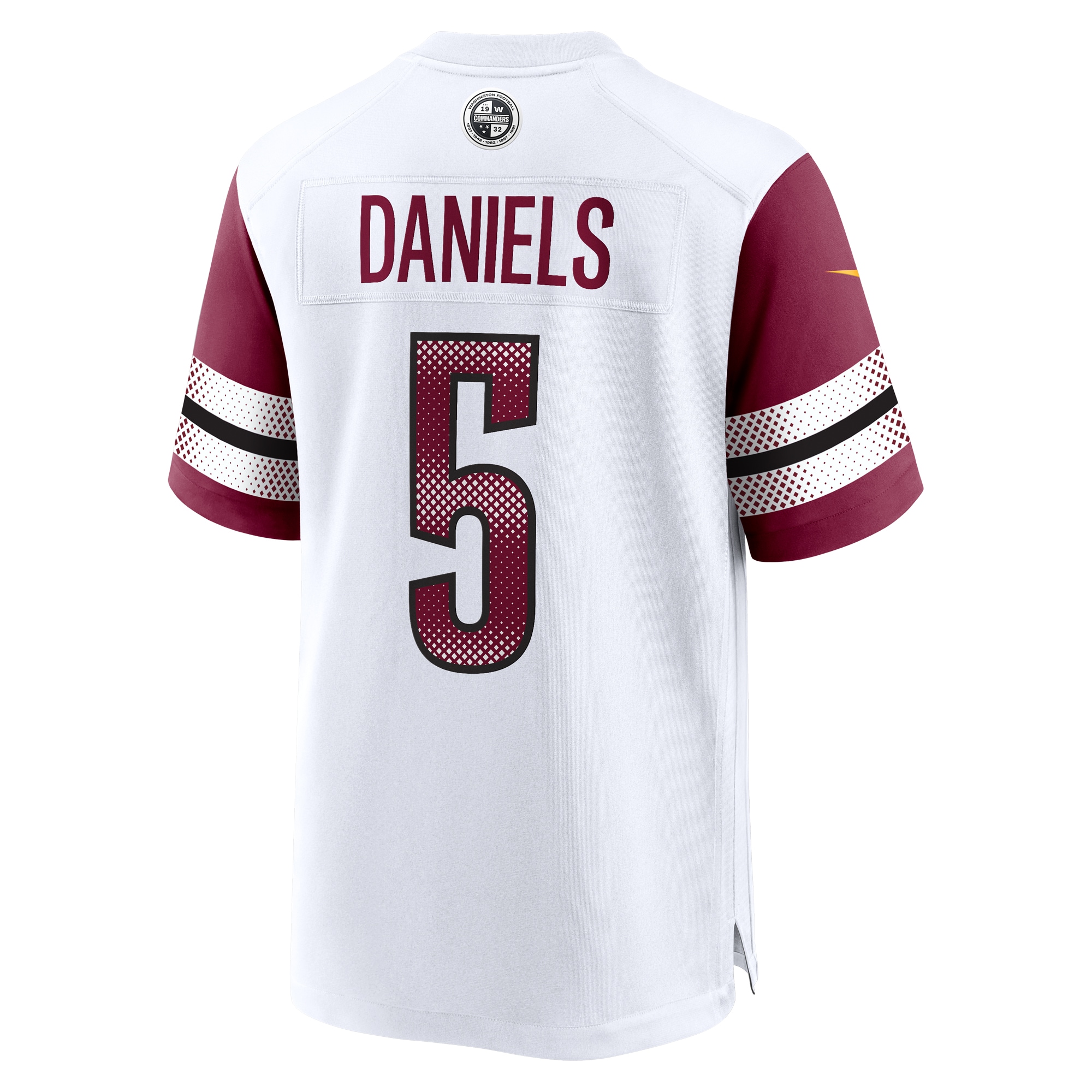 Washington Commanders Jayden Daniels White Player Game NFL Jersey Men's