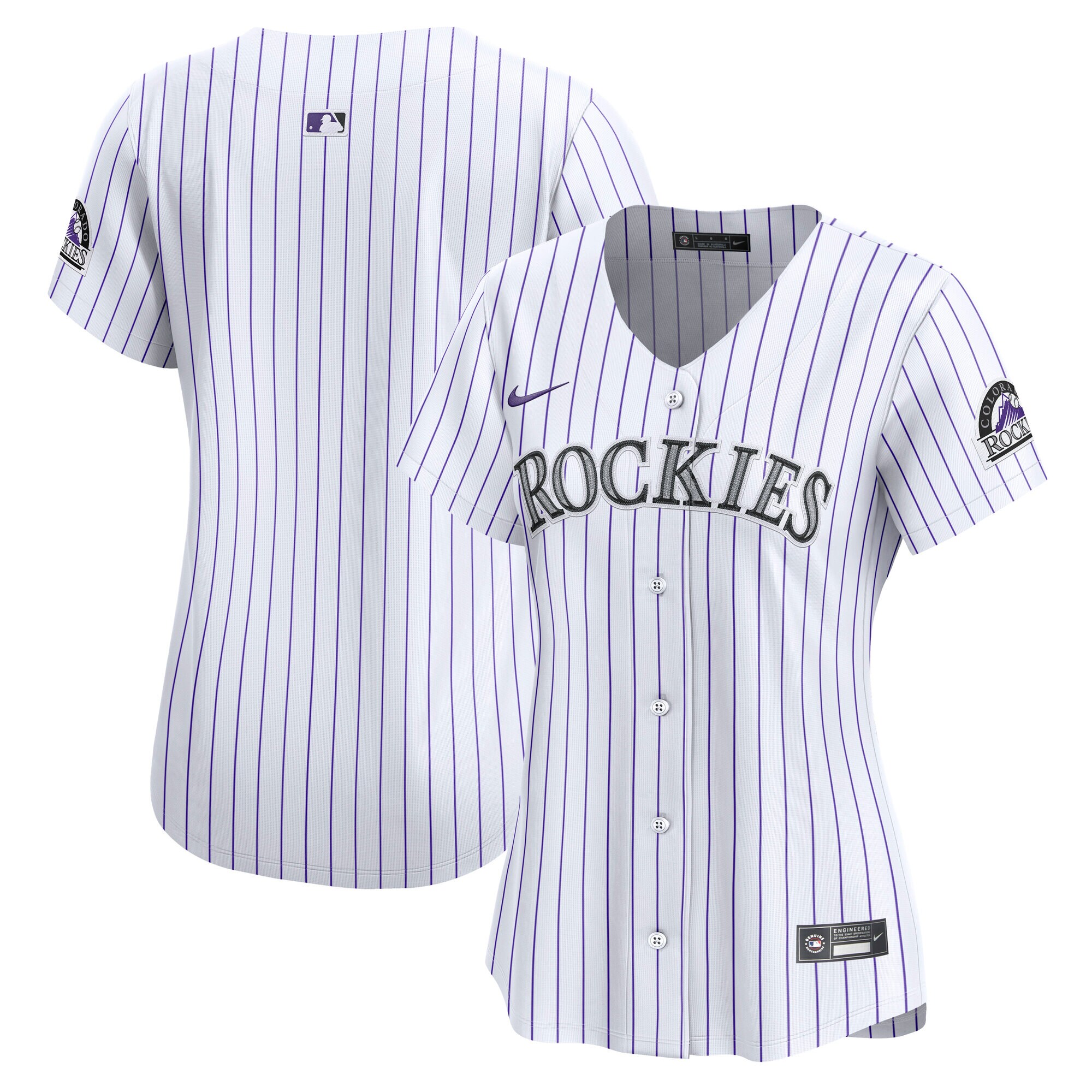Colorado Rockies White Home Limited MLB Jersey Women's