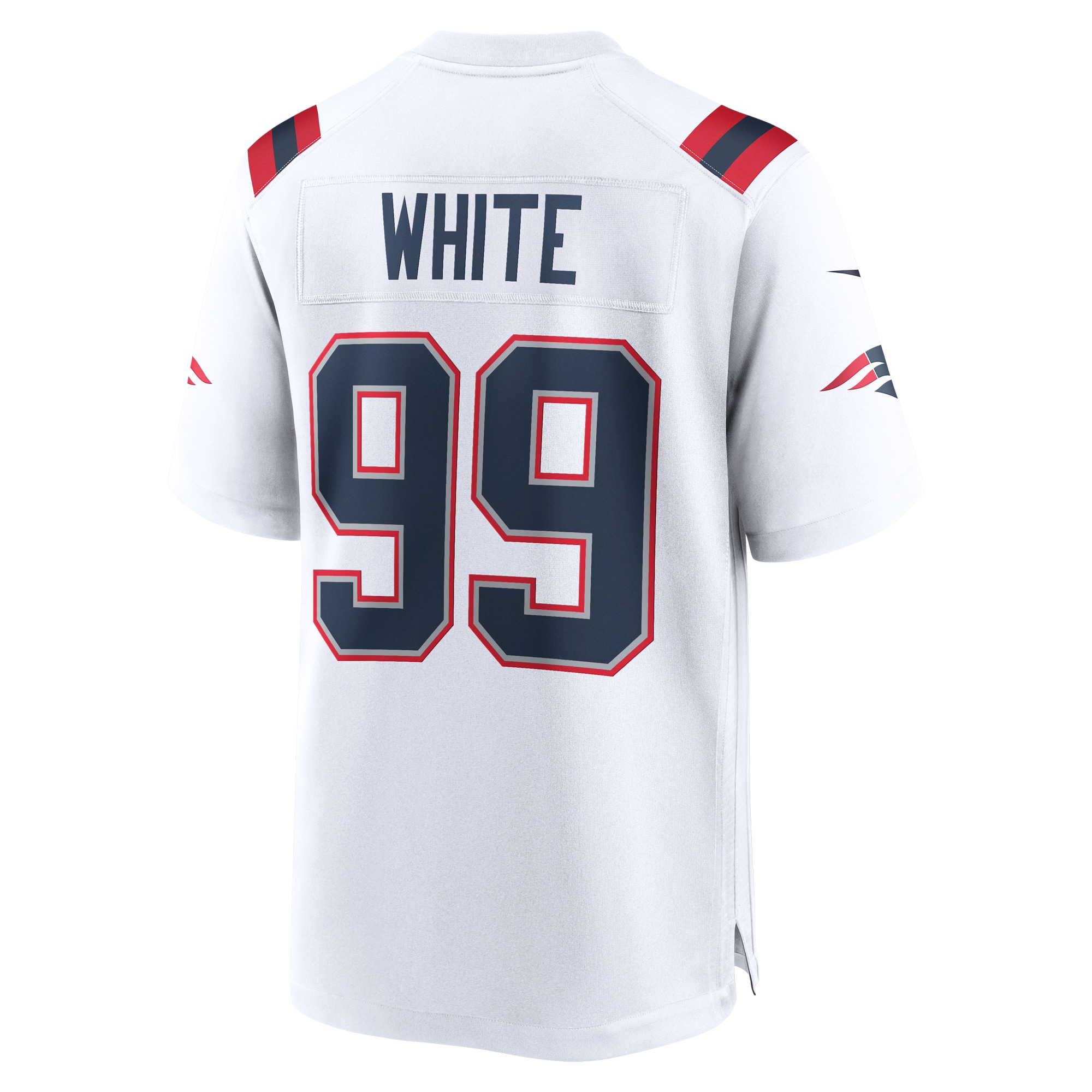 New England Patriots Keion White White Game NFL Jersey Men's