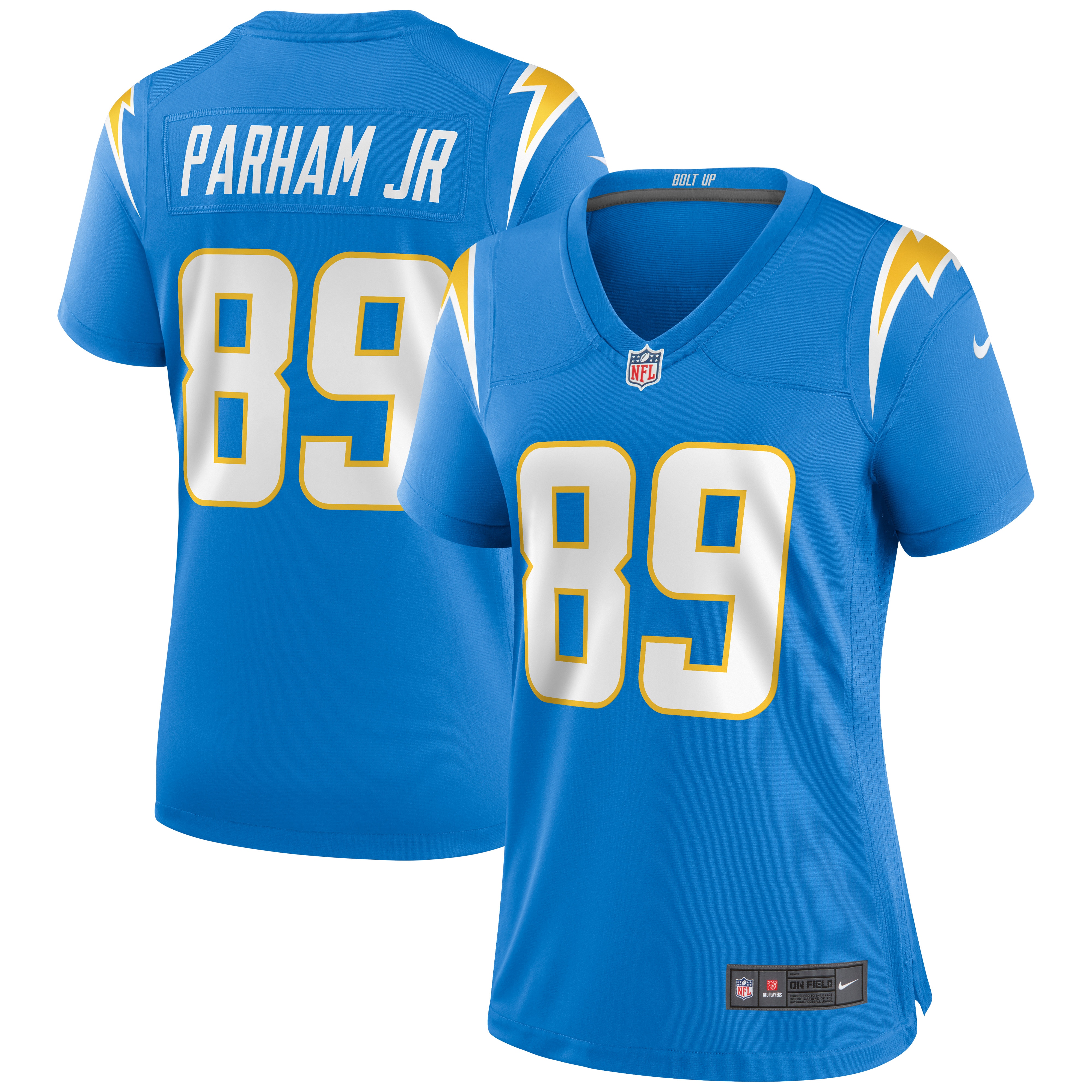 Los Angeles Chargers Donald Parham Jr. Powder Blue Game NFL Jersey Women's