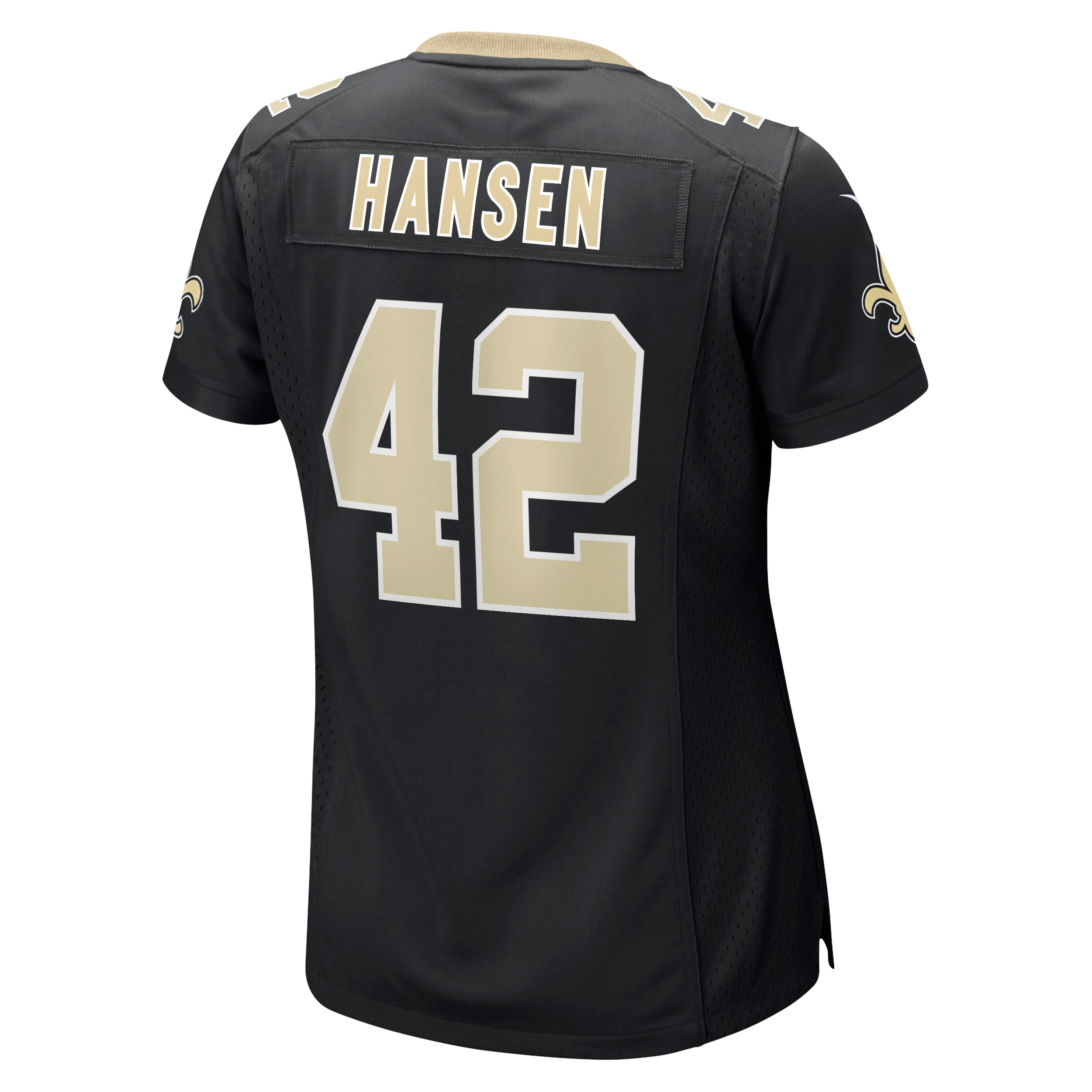 New Orleans Saints Chase Hansen Black Game NFL Jersey Women's