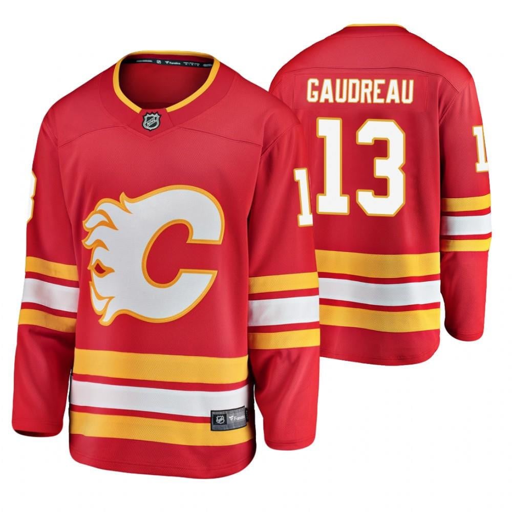 Calgary Flames Johnny Gaudreau 13 Alternate Red Breakaway Player NHL Jersey Youth